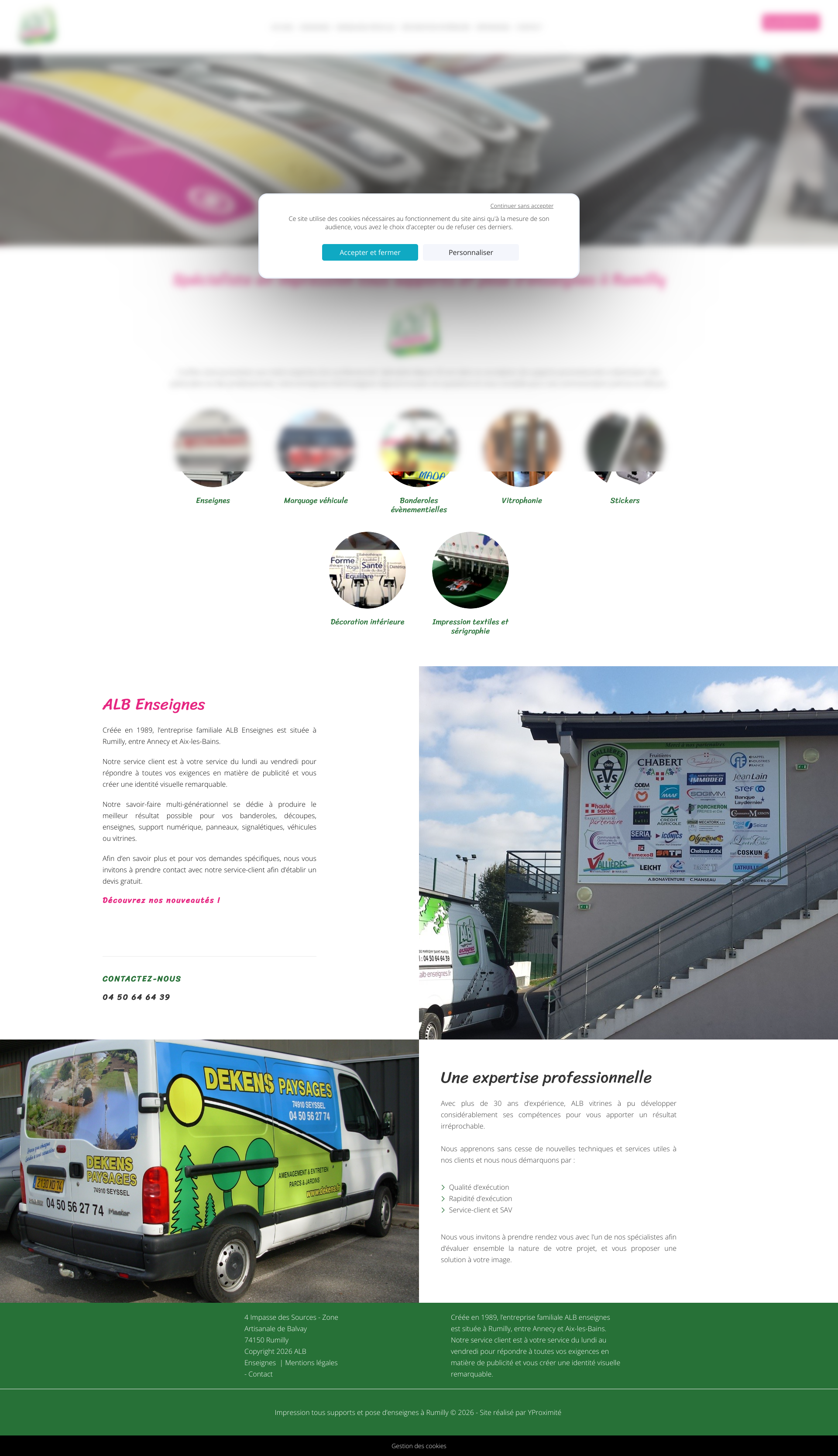 Aperçu du site
