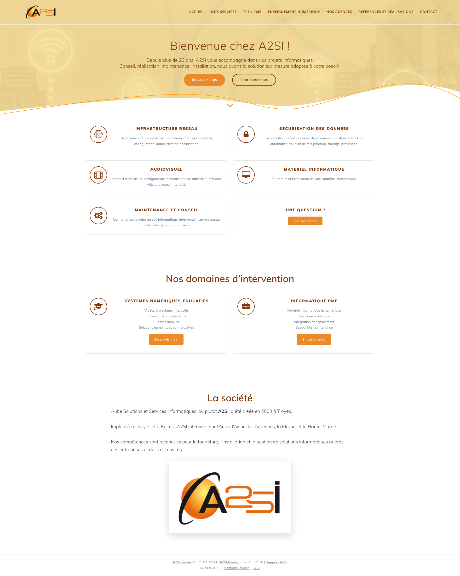 Aperçu du site