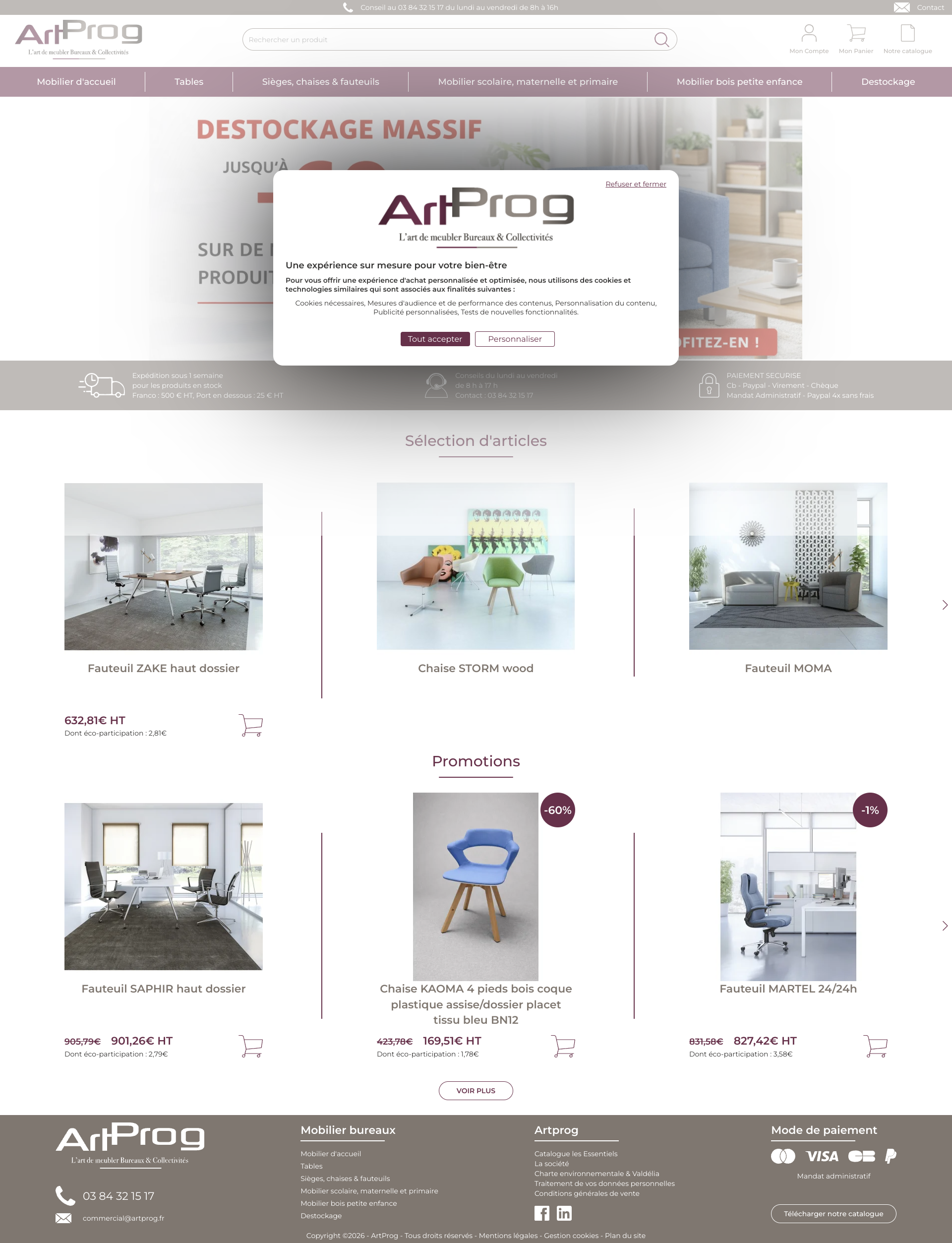 Aperçu du site
