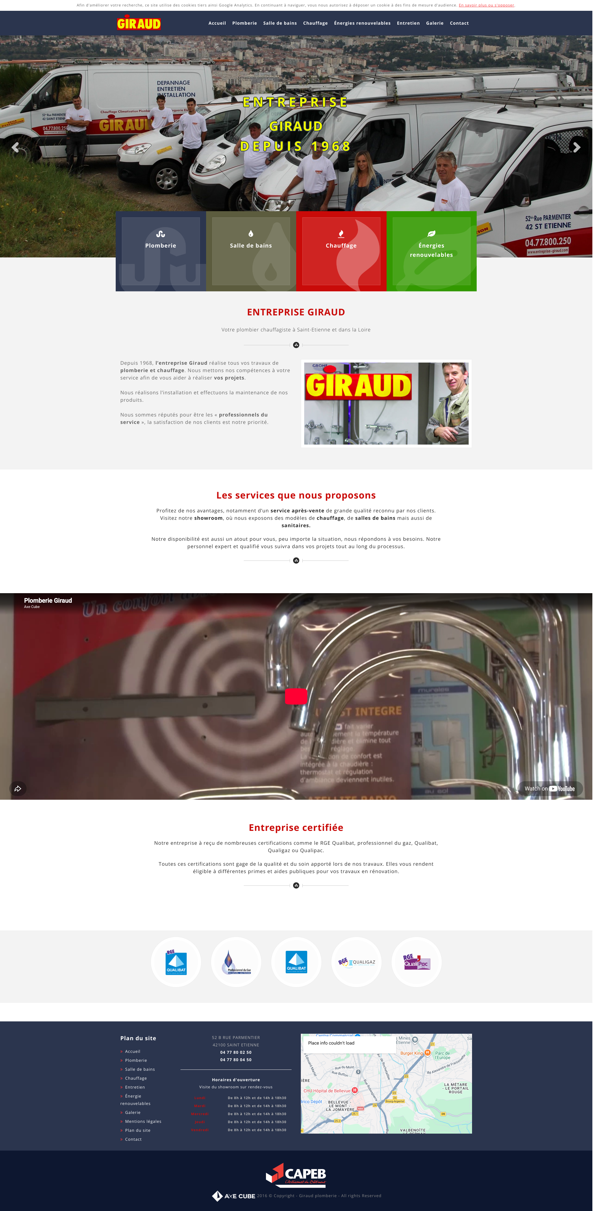 Aperçu du site