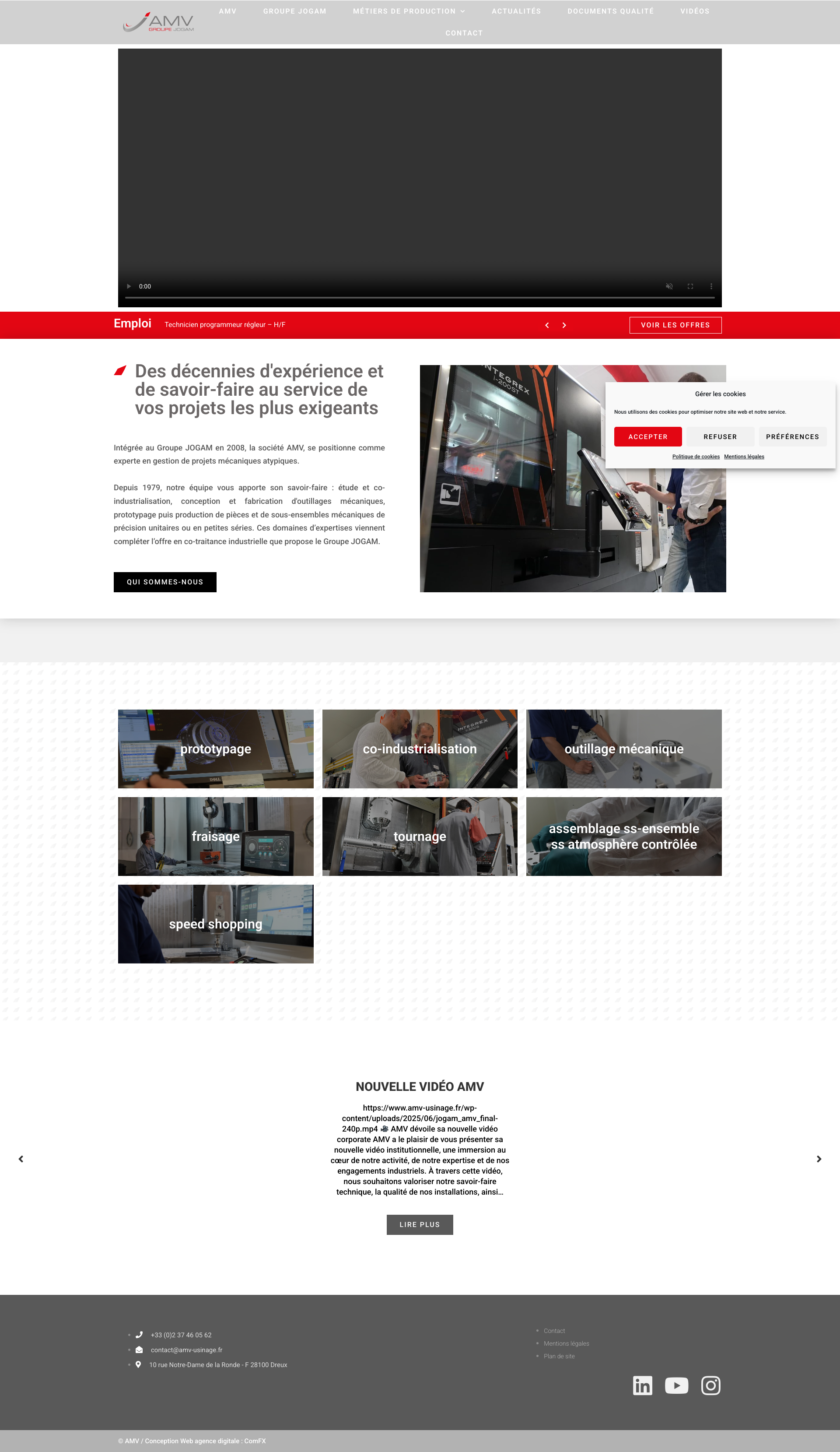 Aperçu du site