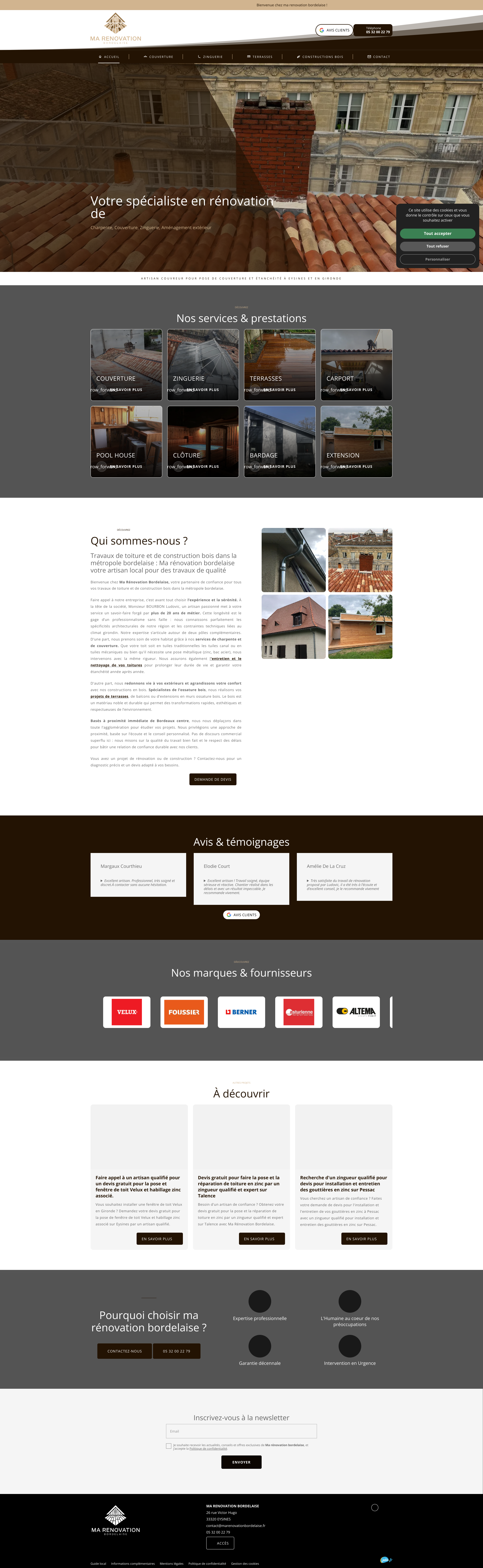 Aperçu du site