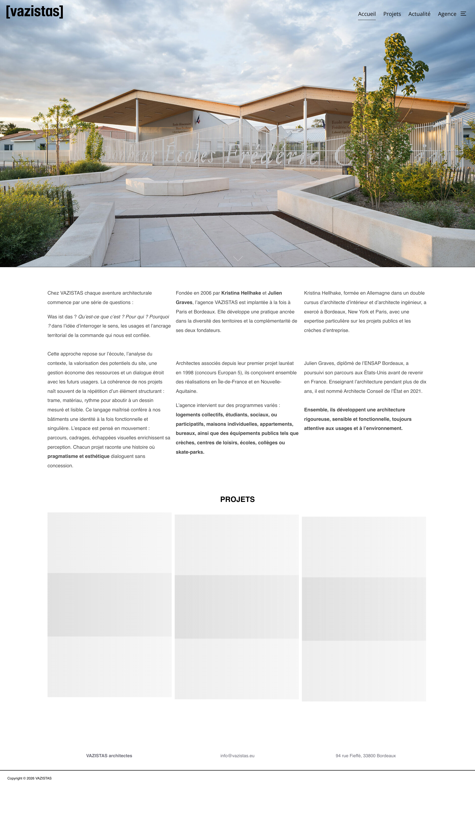 Aperçu du site