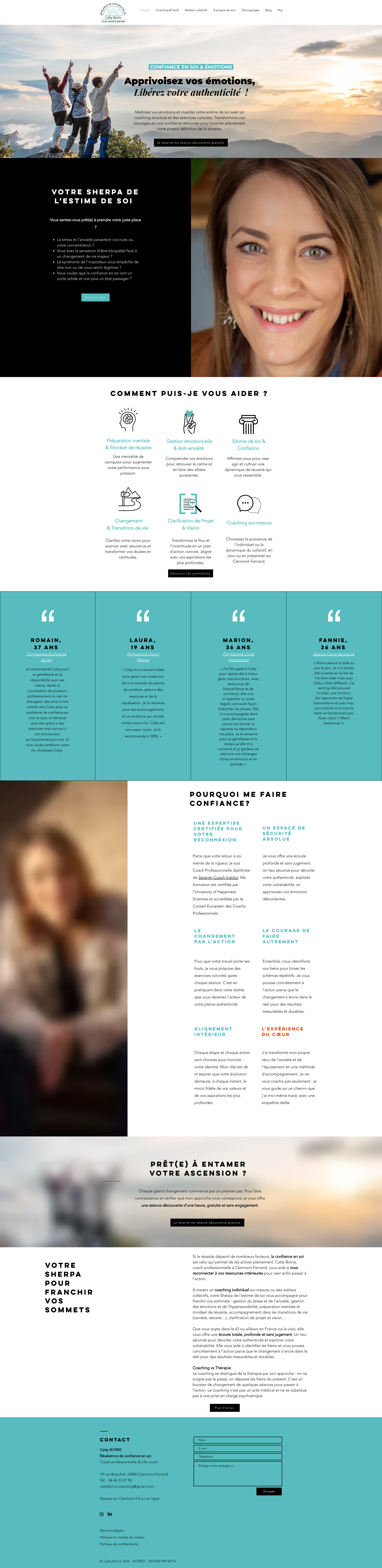 Aperçu du site