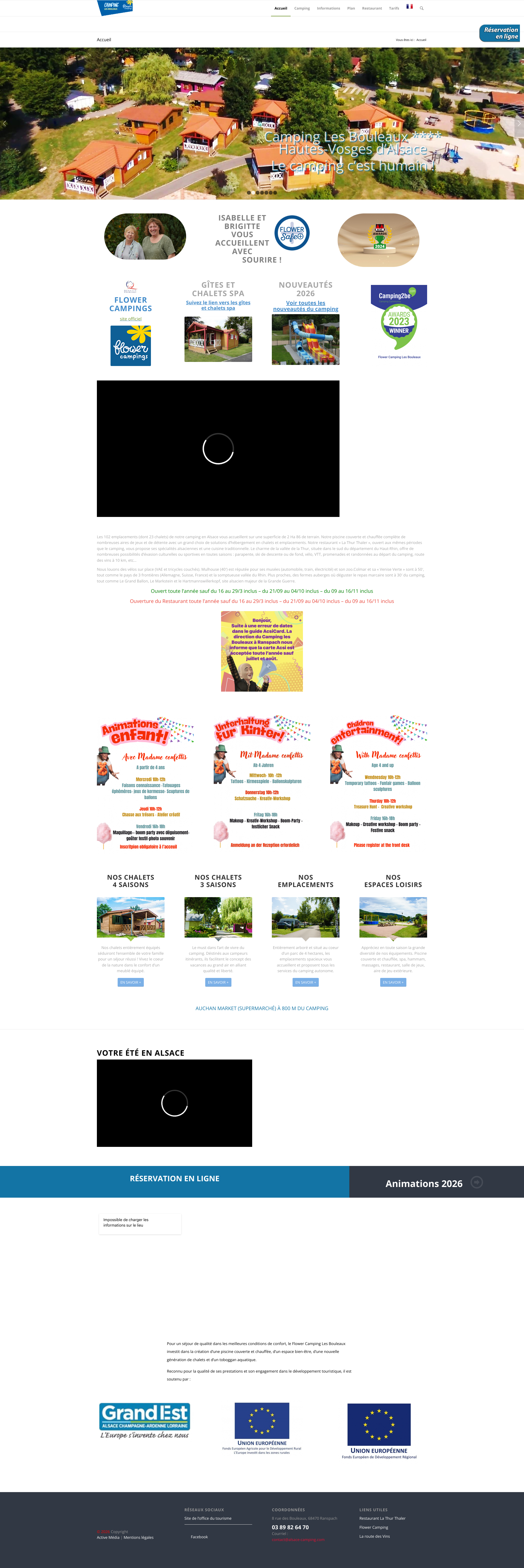 Aperçu du site