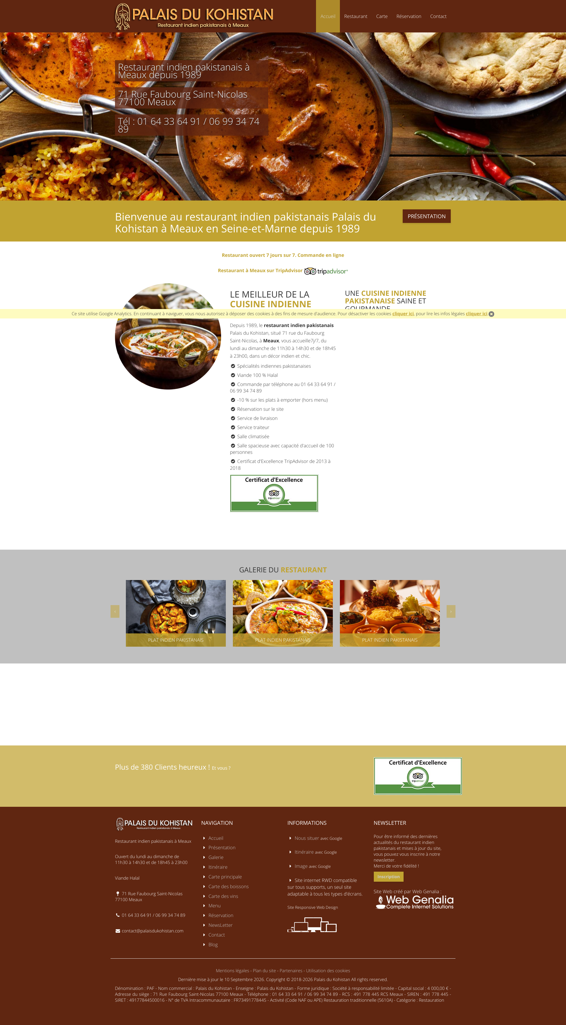 Aperçu du site