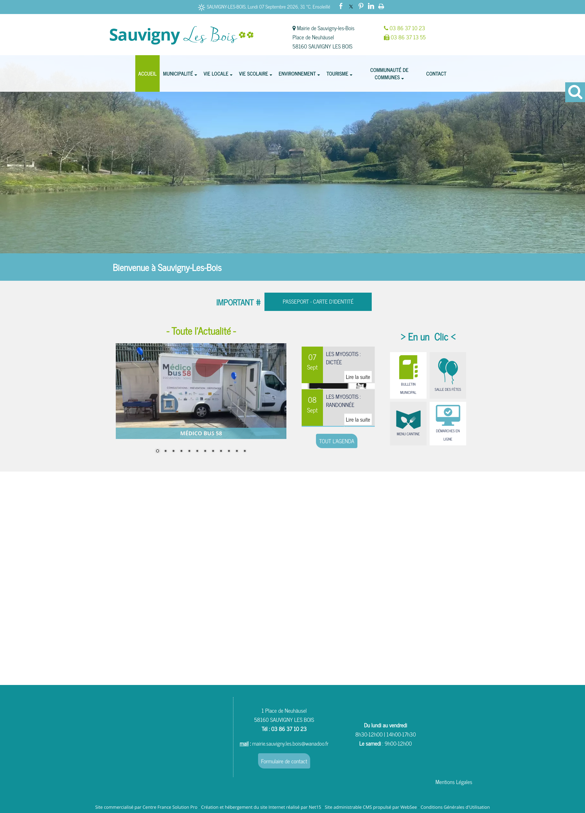 Aperçu du site
