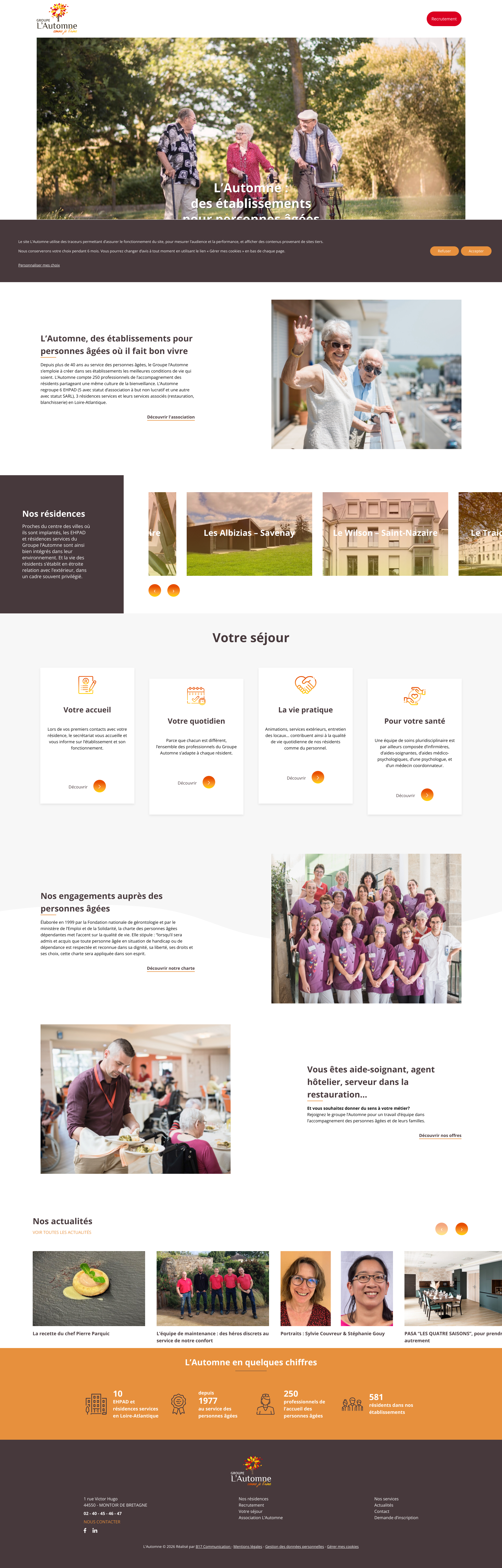 Aperçu du site