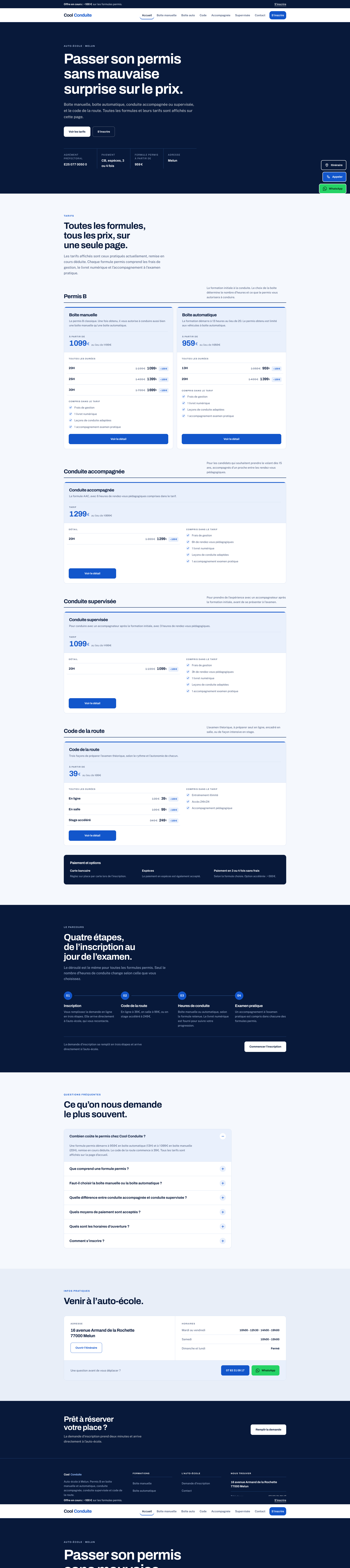Aperçu du site
