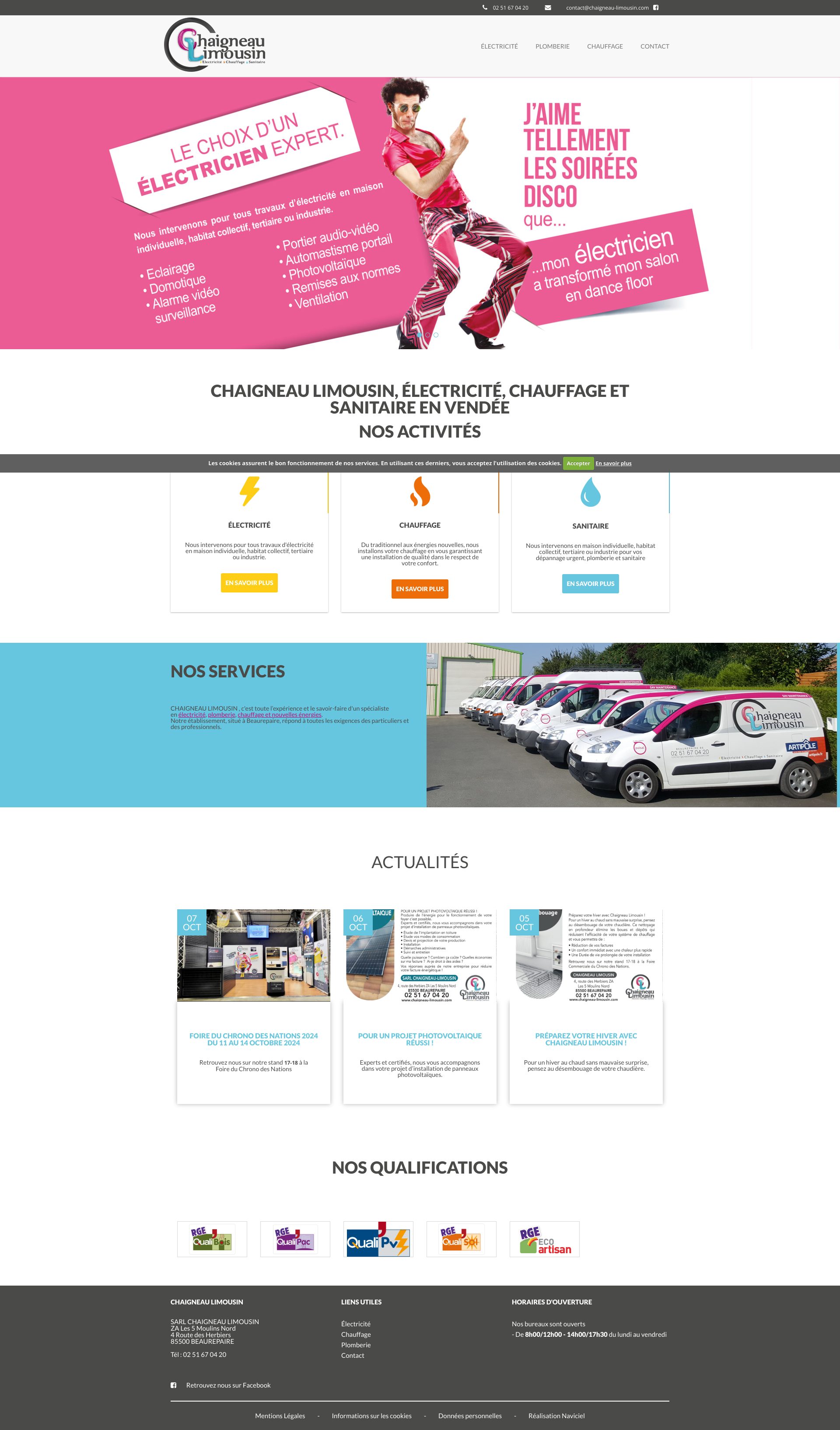 Aperçu du site