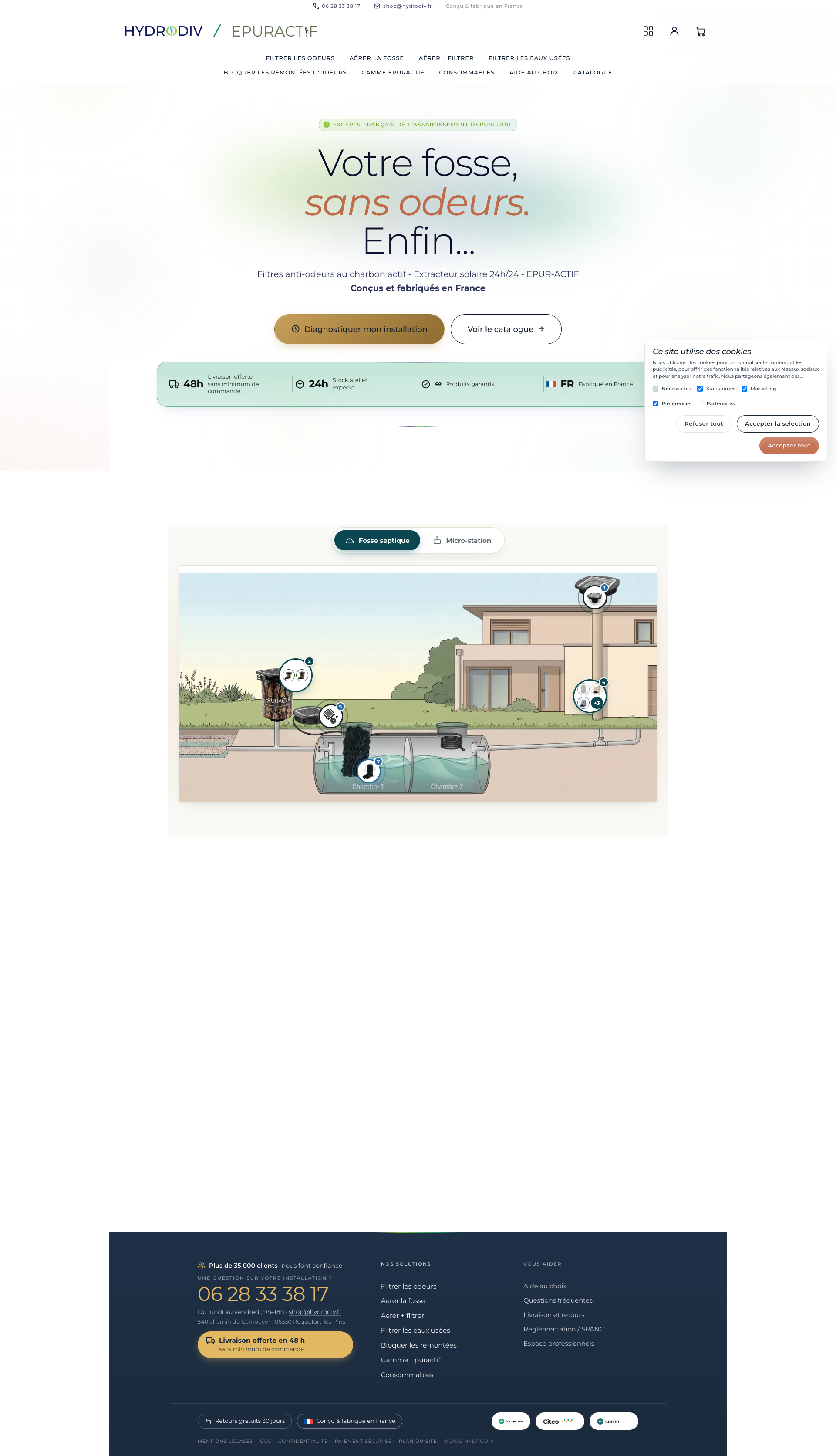 Aperçu du site