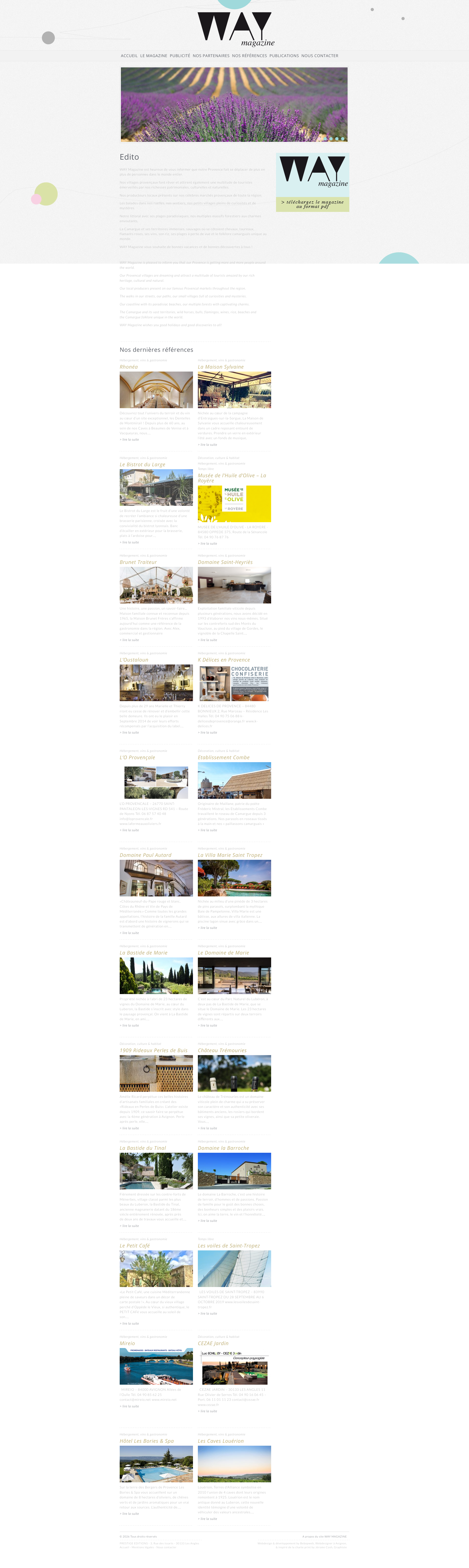 Aperçu du site