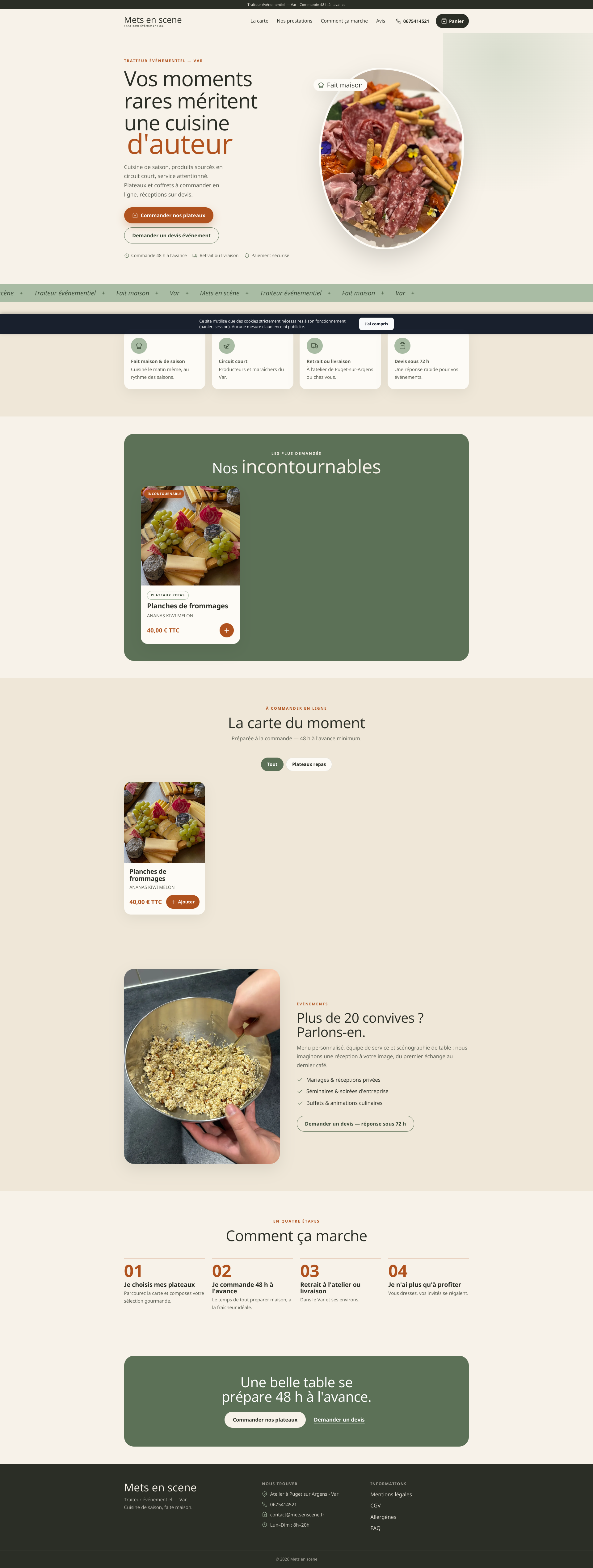 Aperçu du site