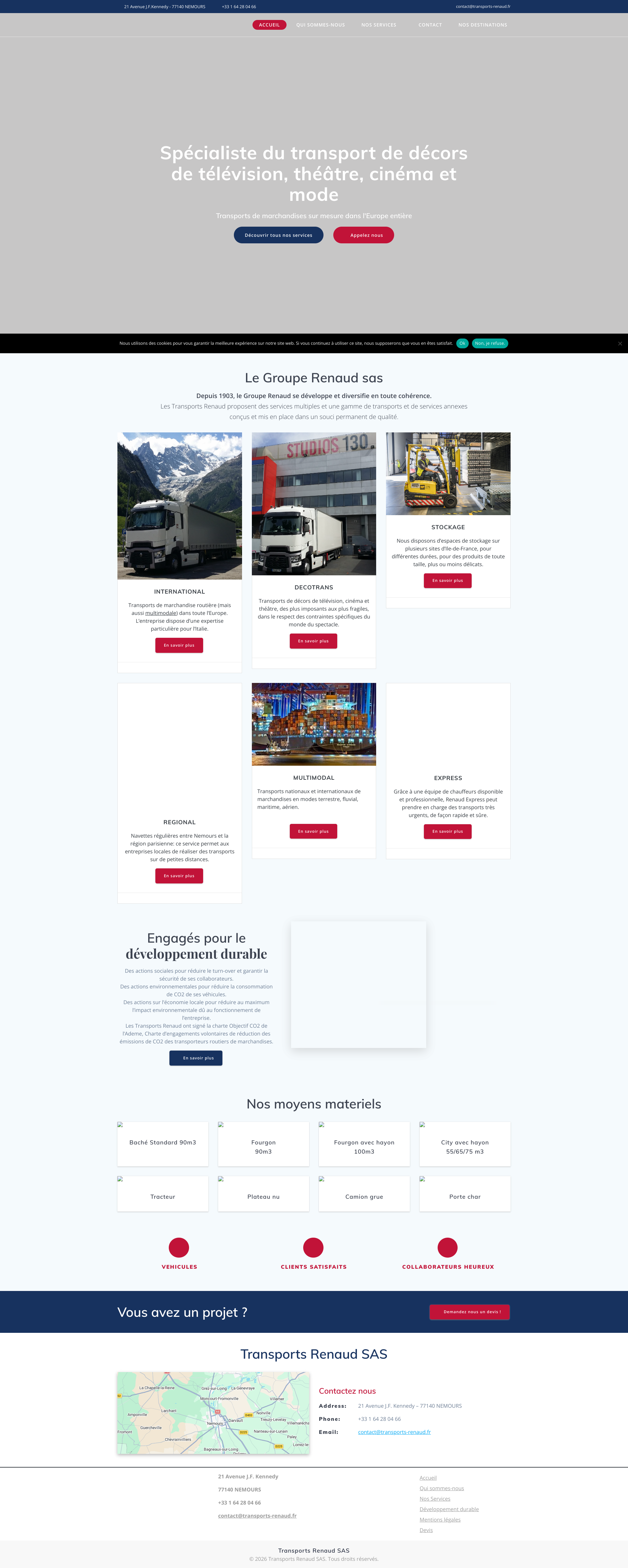 Aperçu du site