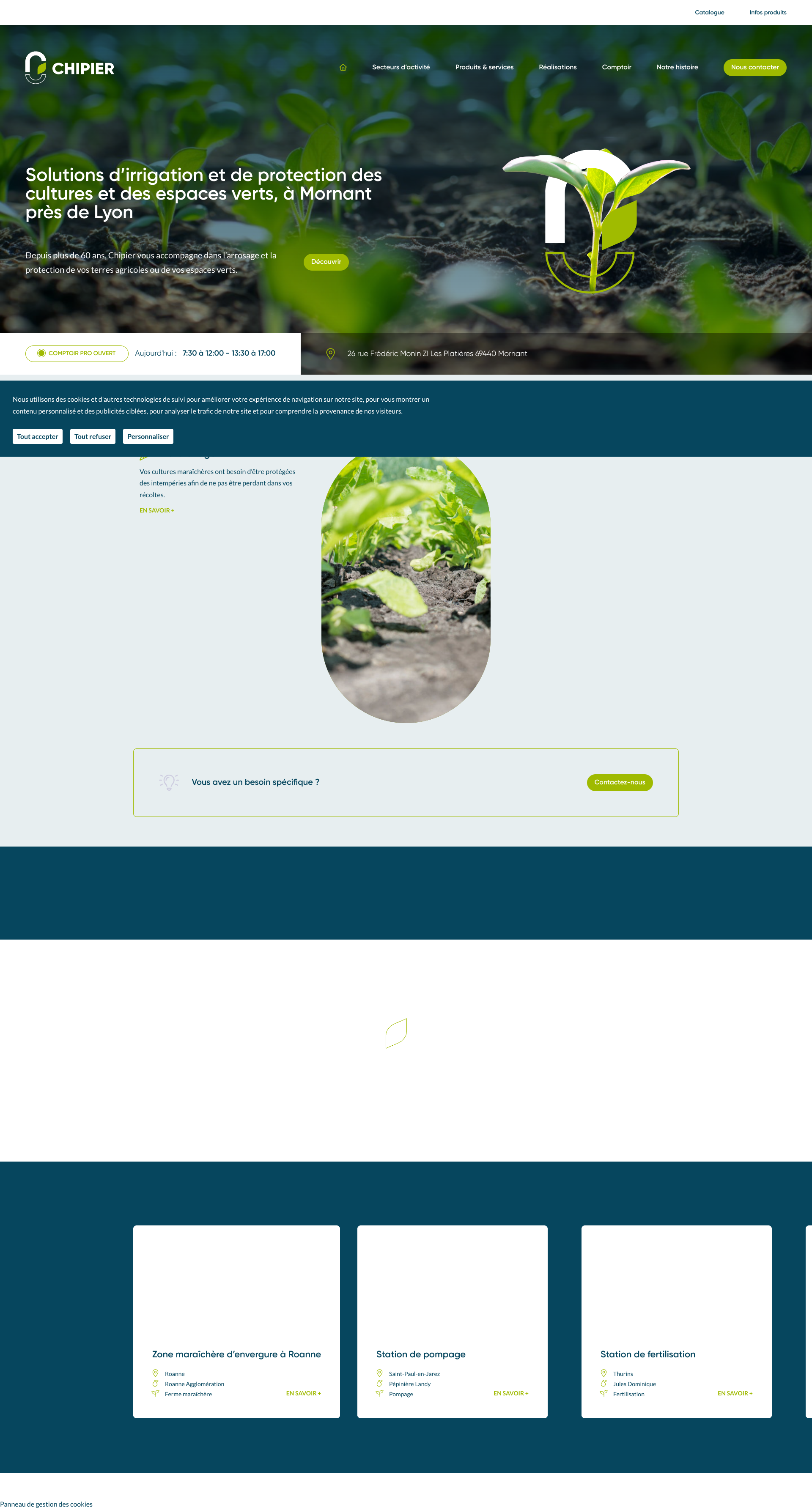 Aperçu du site