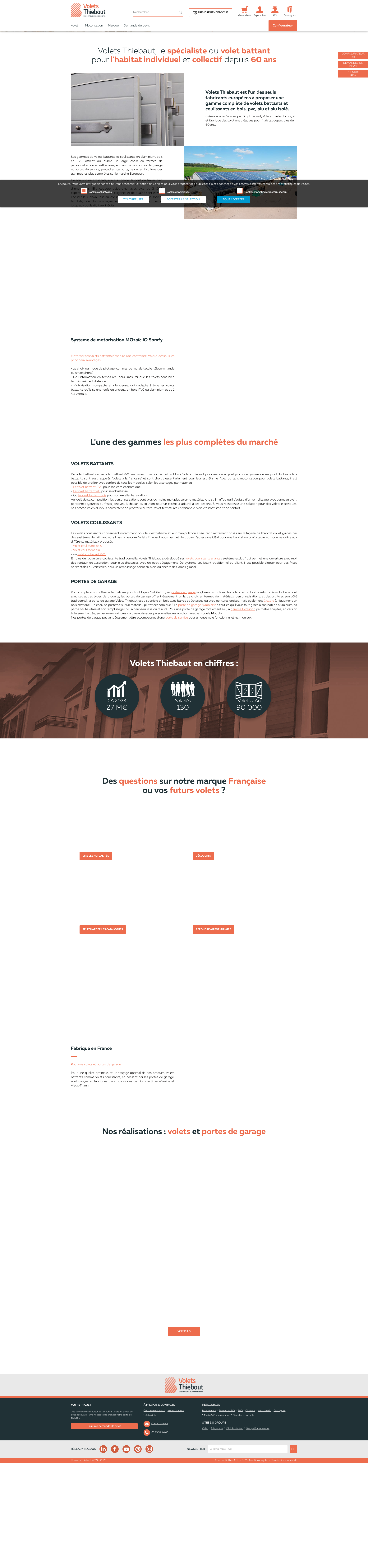 Aperçu du site