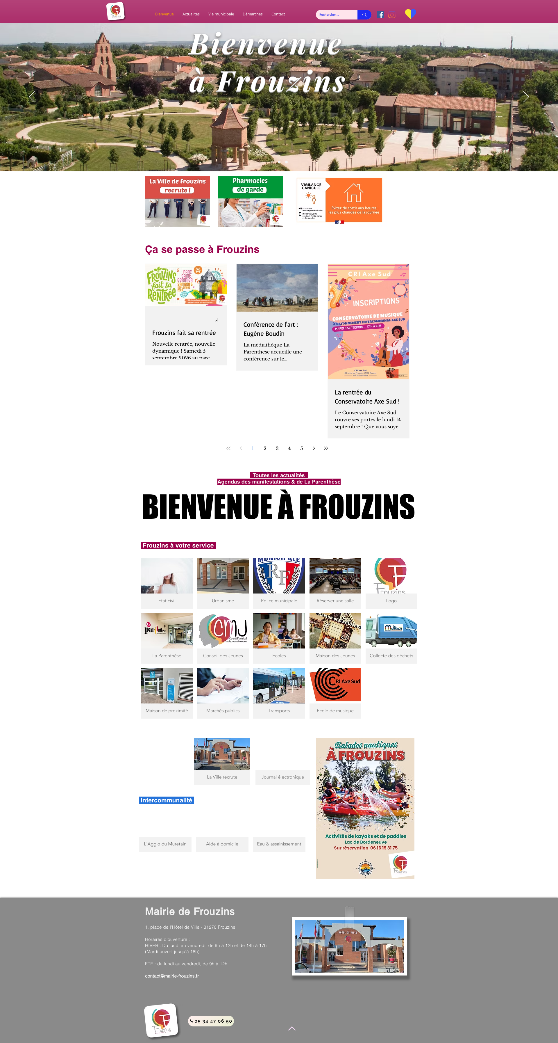 Aperçu du site