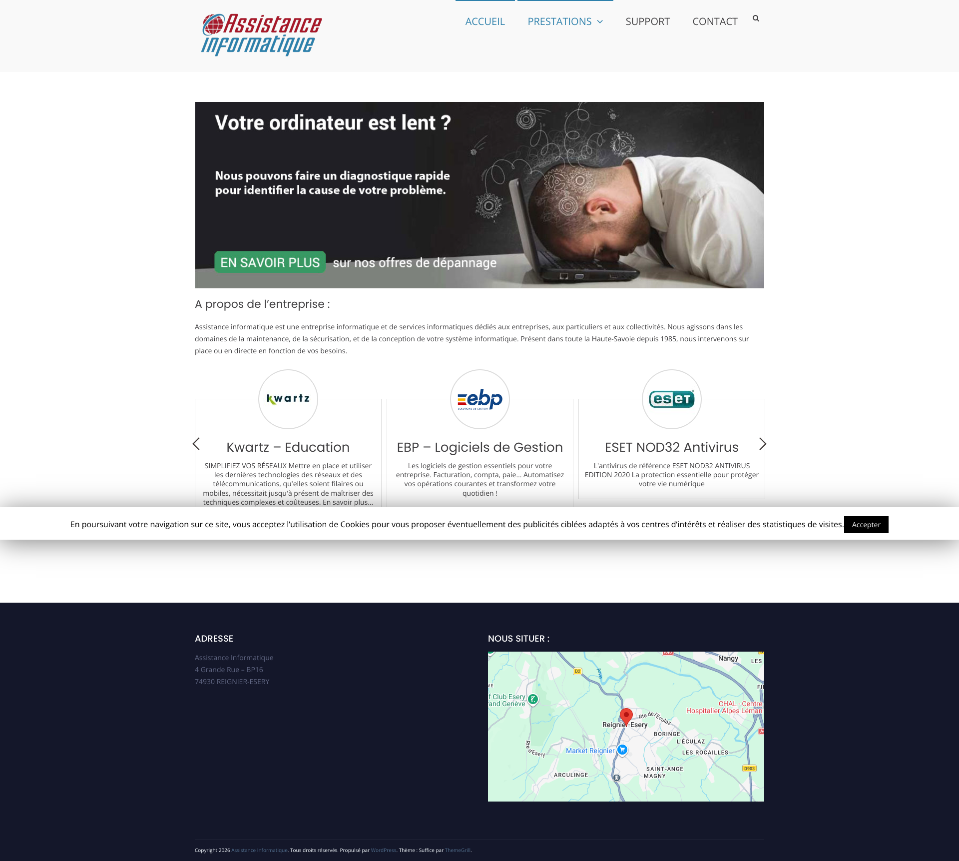 Aperçu du site