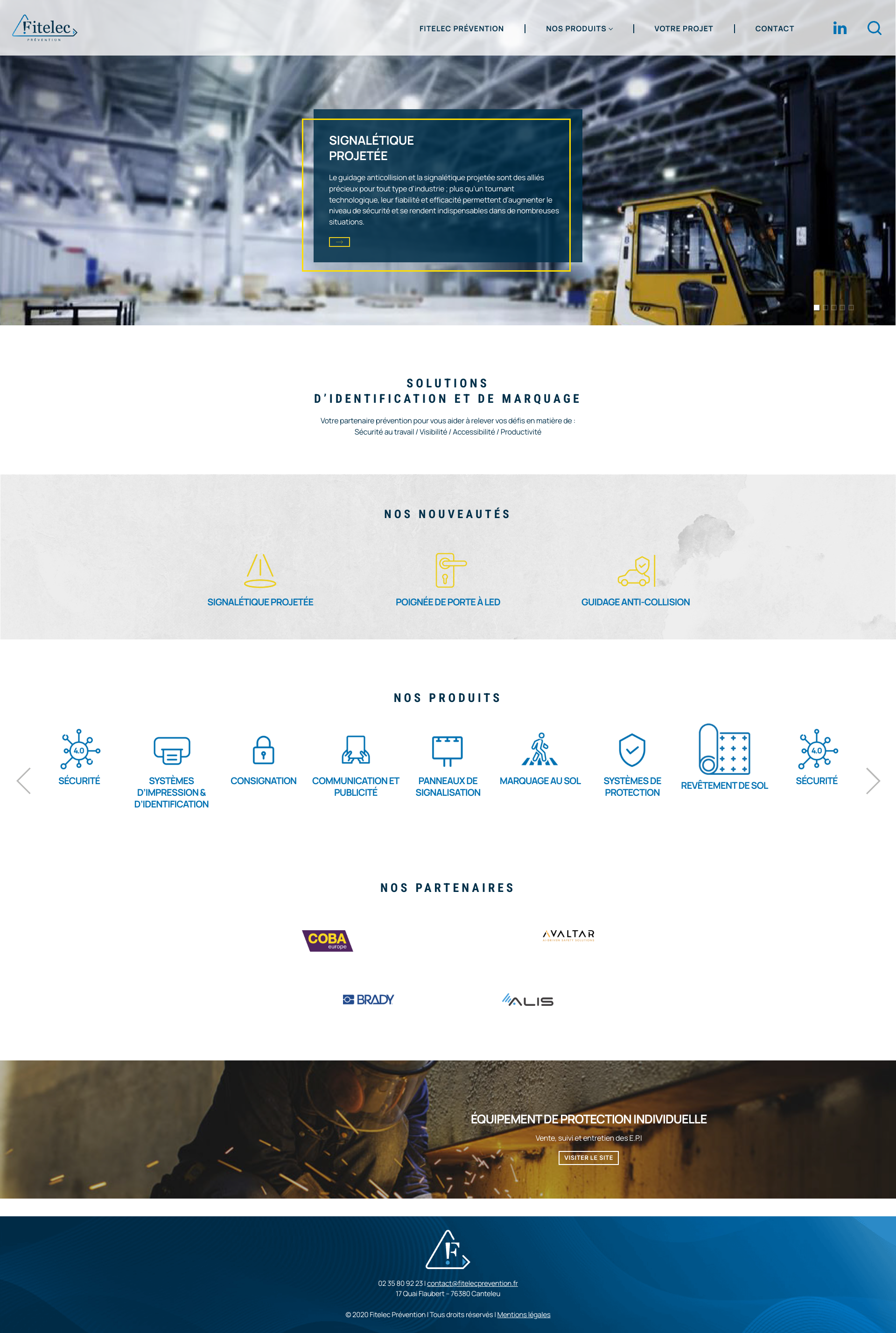 Aperçu du site