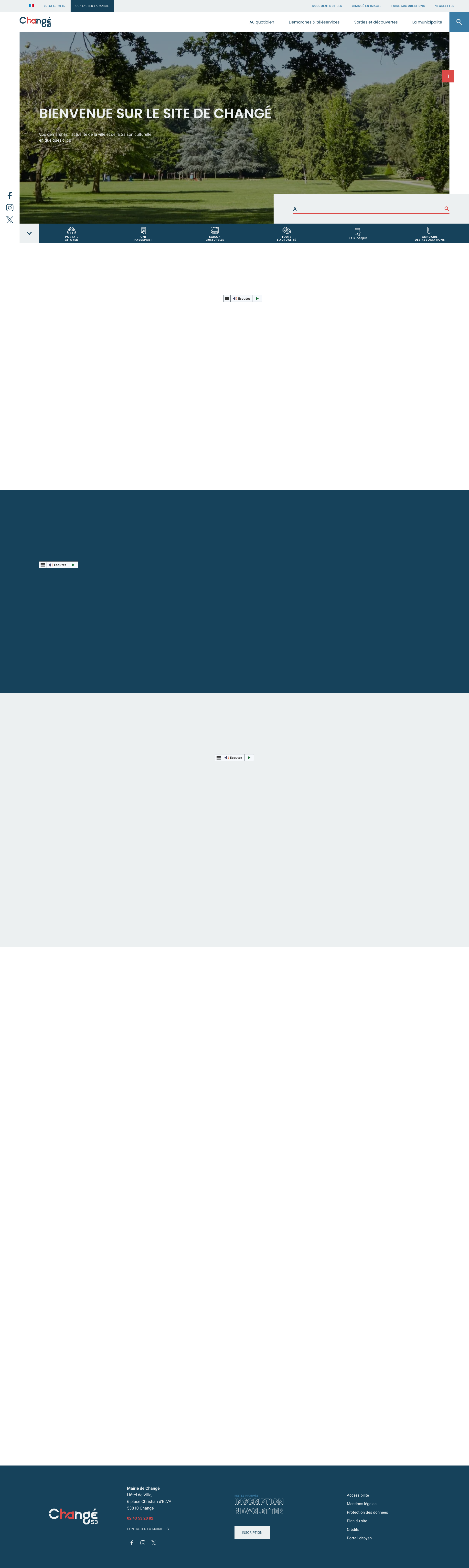 Aperçu du site