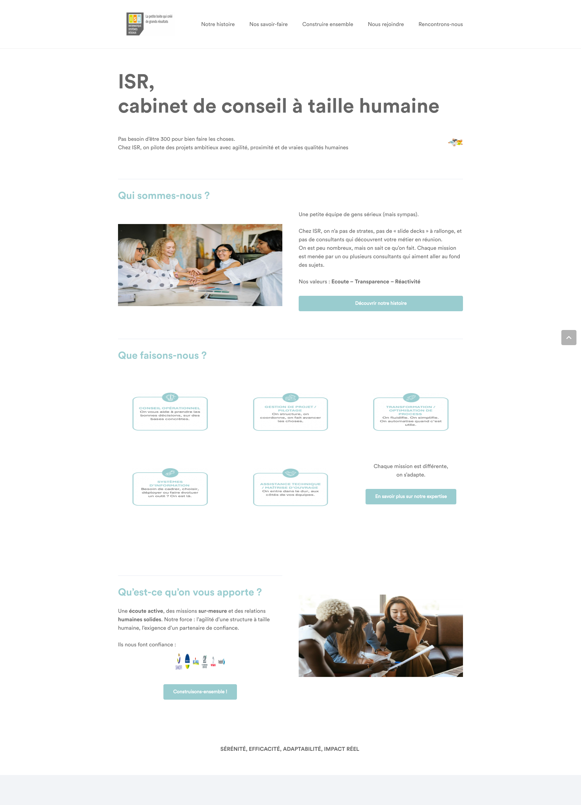 Aperçu du site