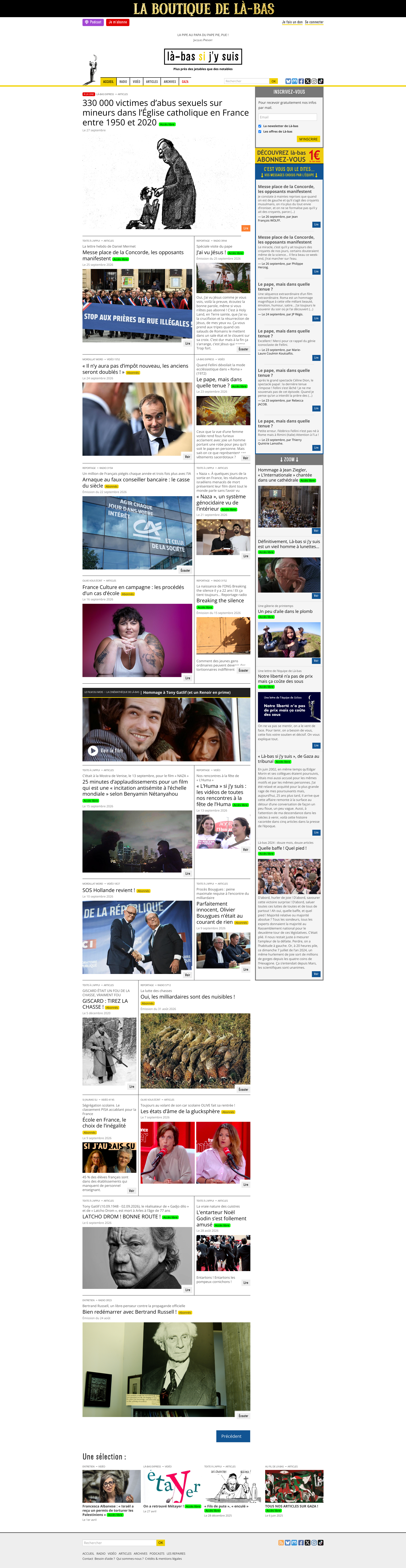 Aperçu du site