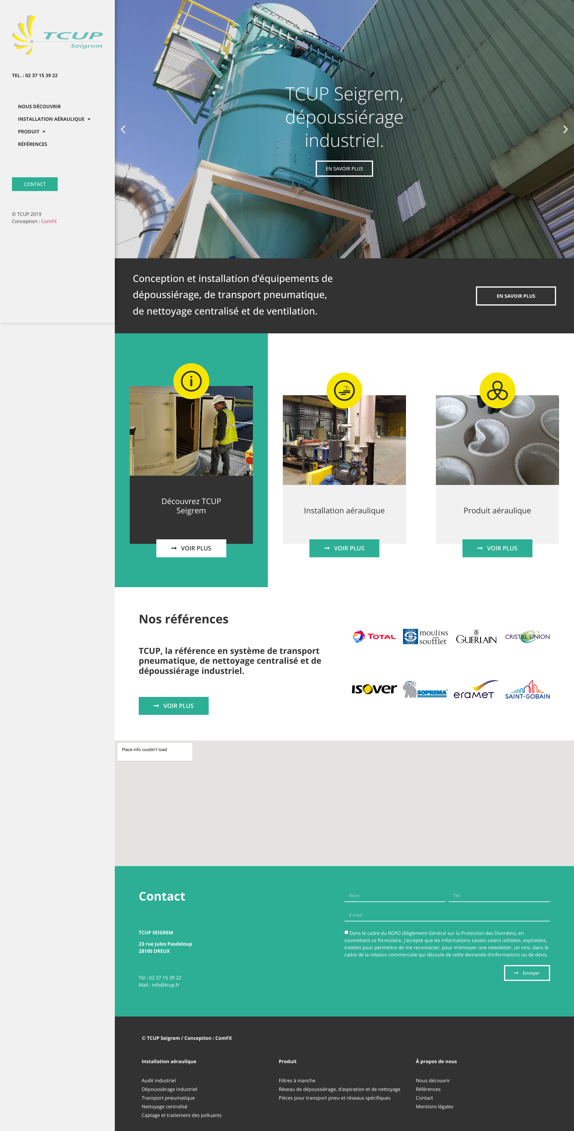 Aperçu du site