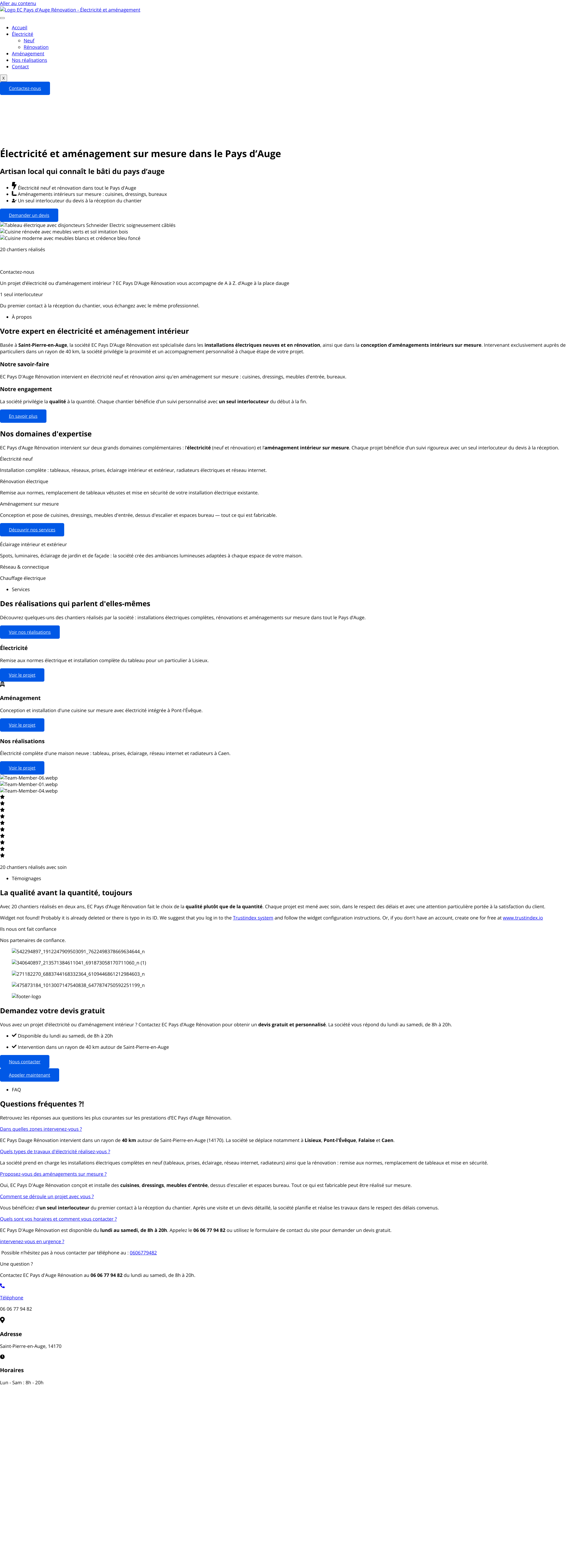 Aperçu du site