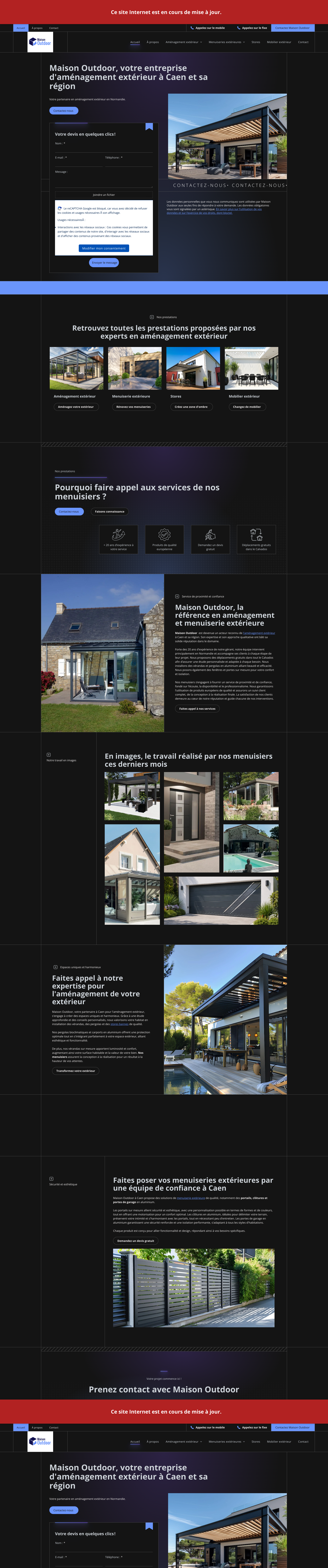 Aperçu du site