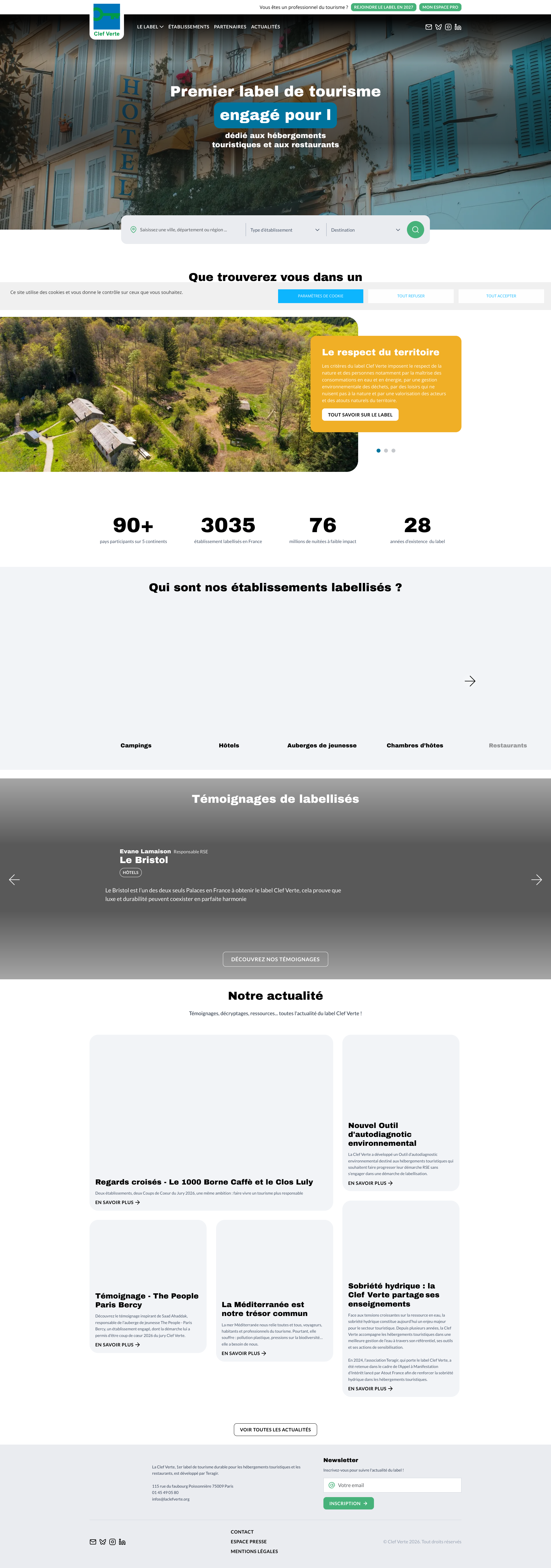Aperçu du site