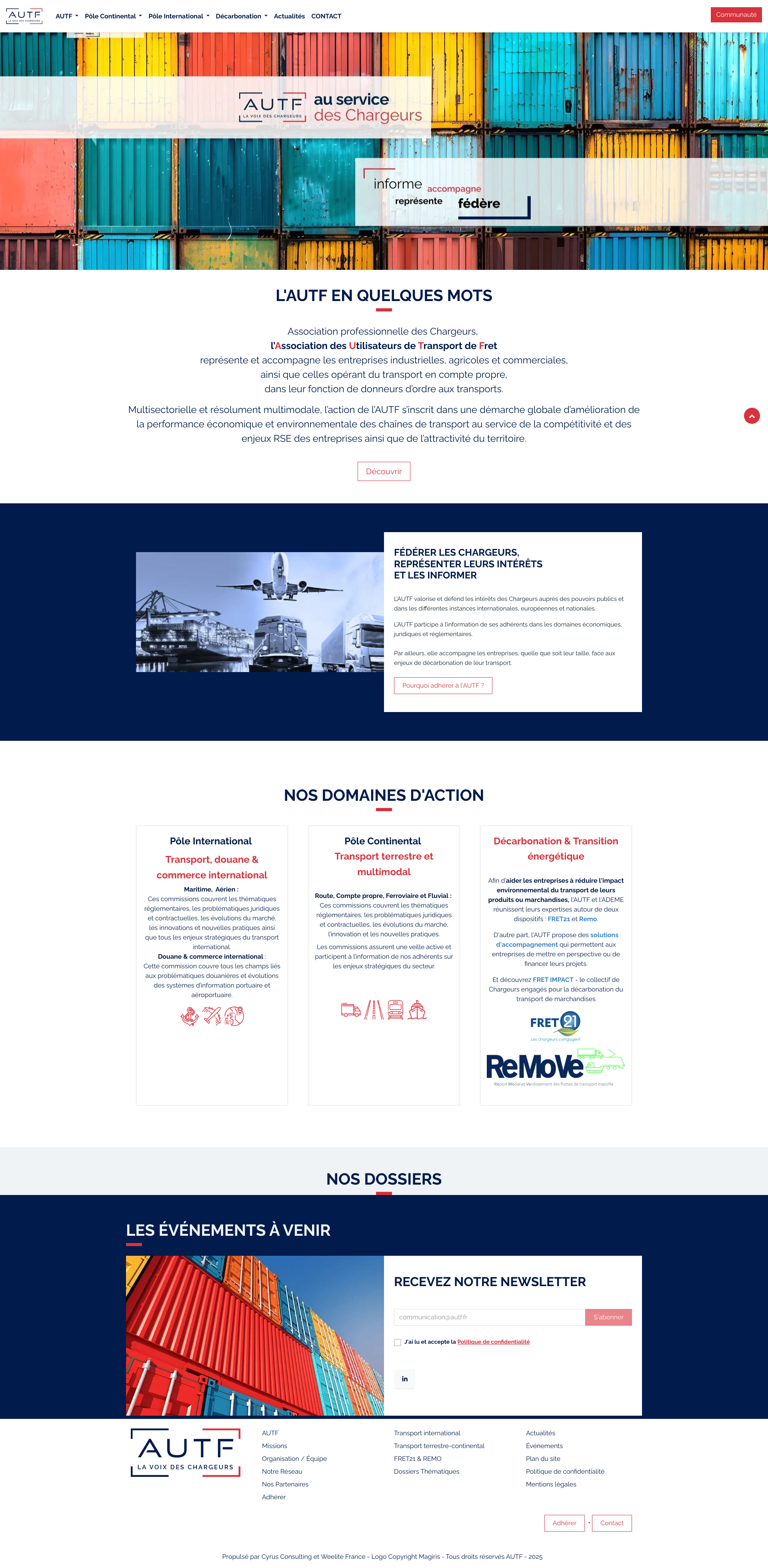 Aperçu du site