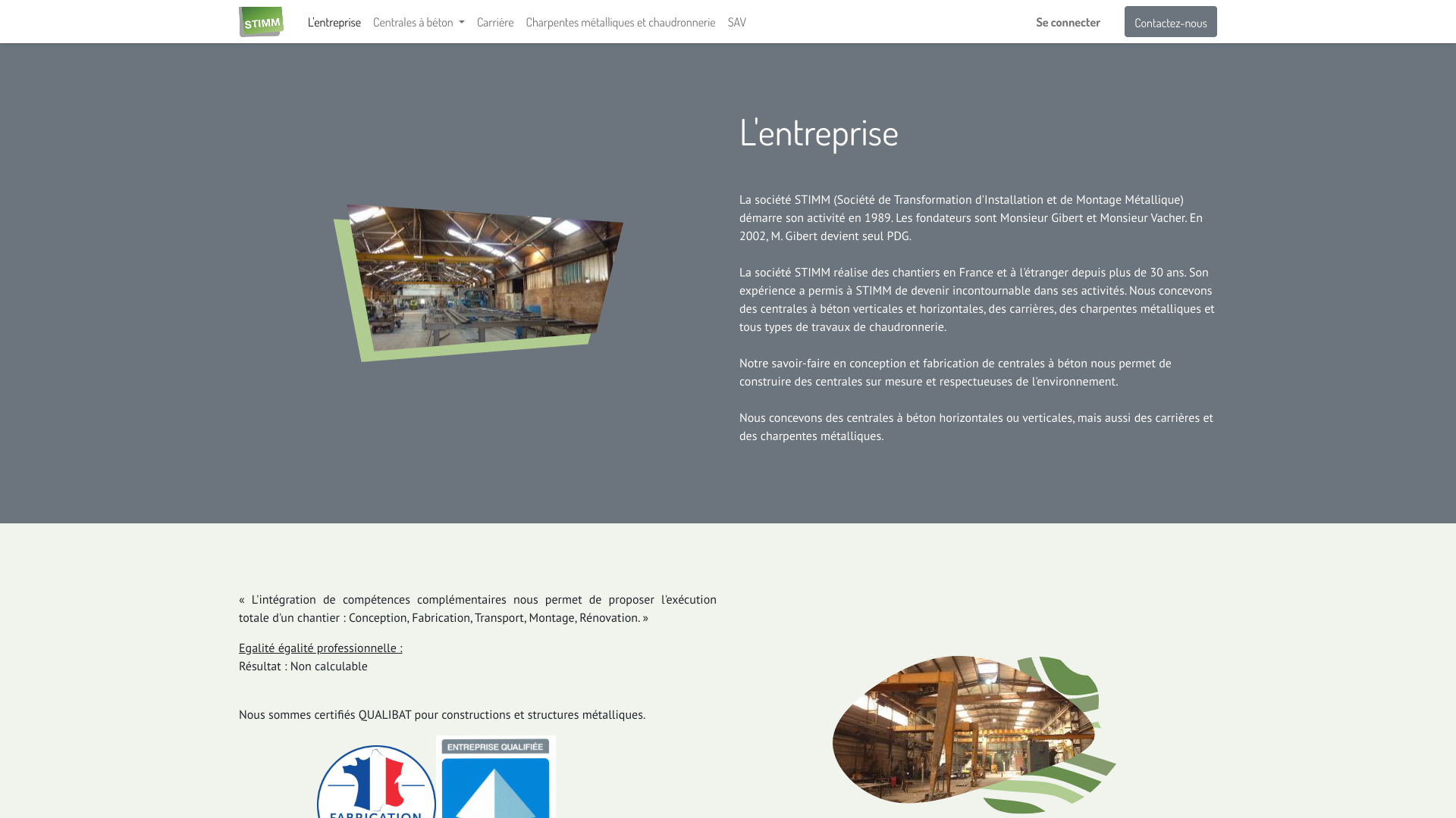 Aperçu du site