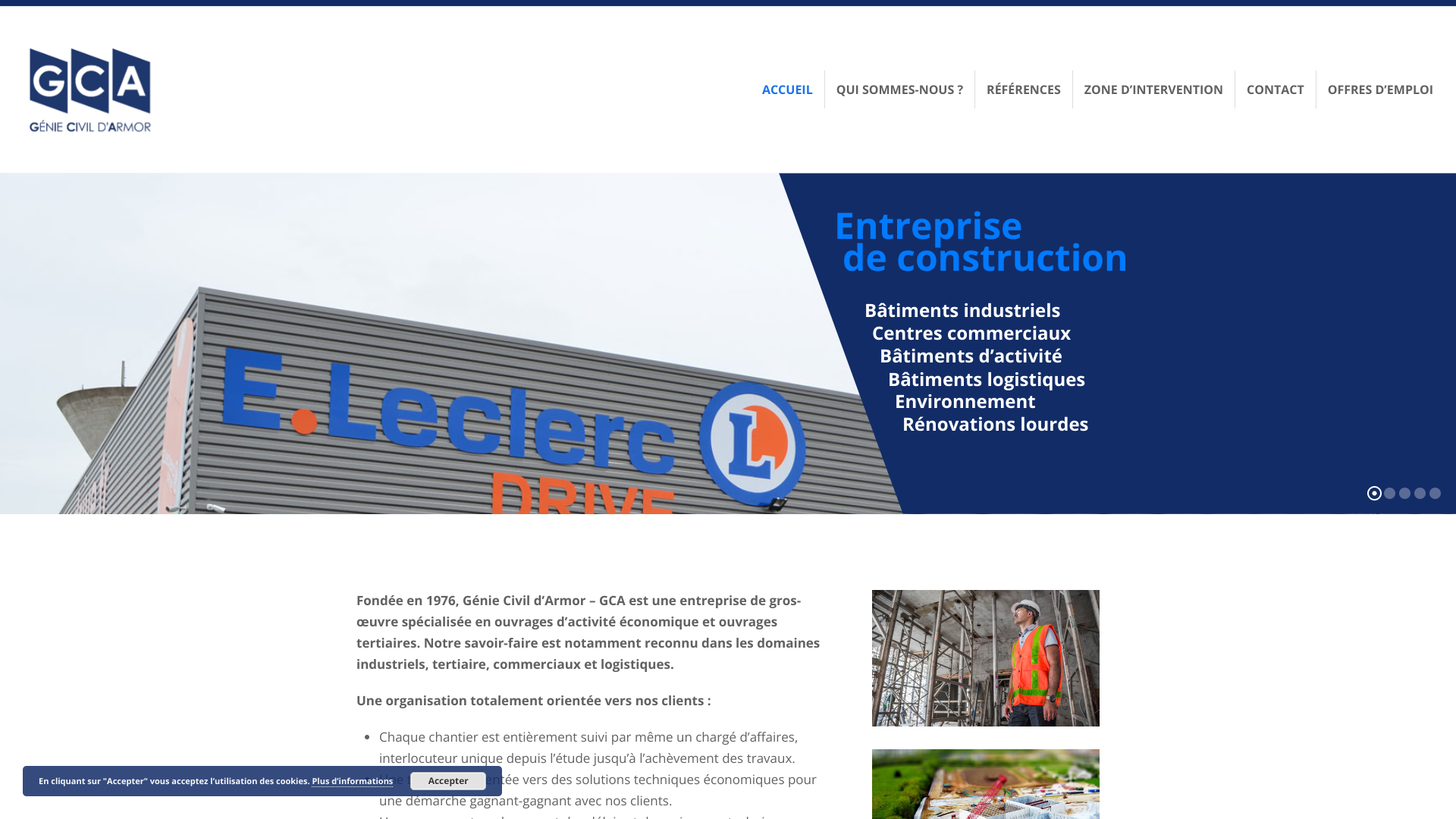 Aperçu du site