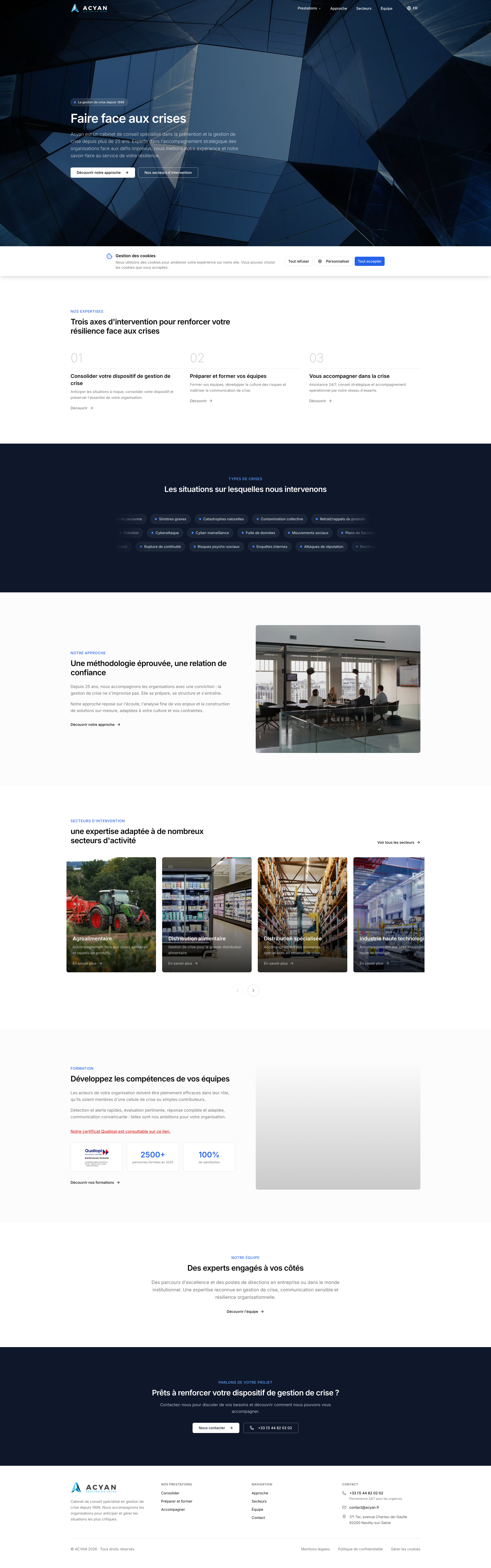 Aperçu du site