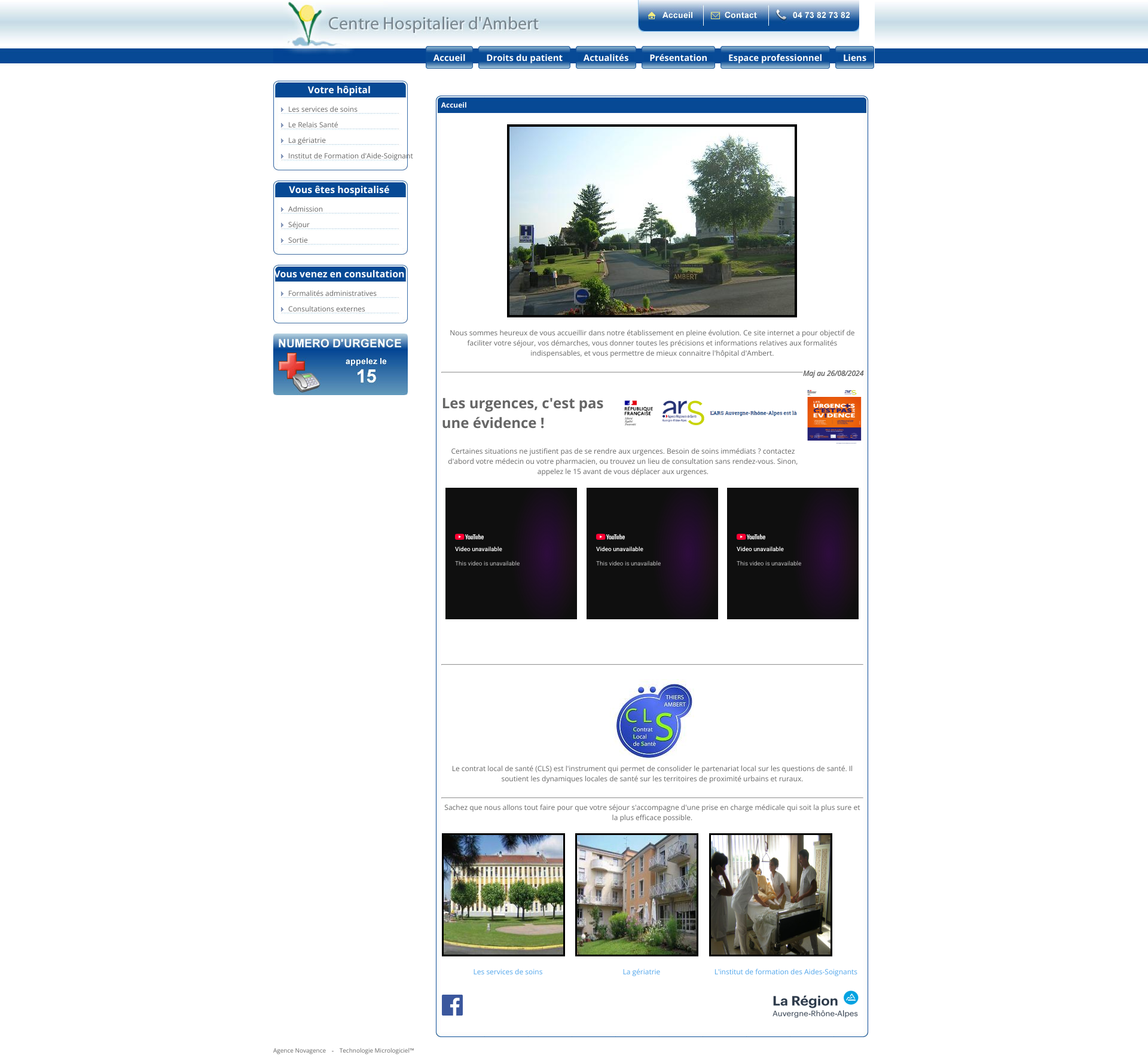 Aperçu du site