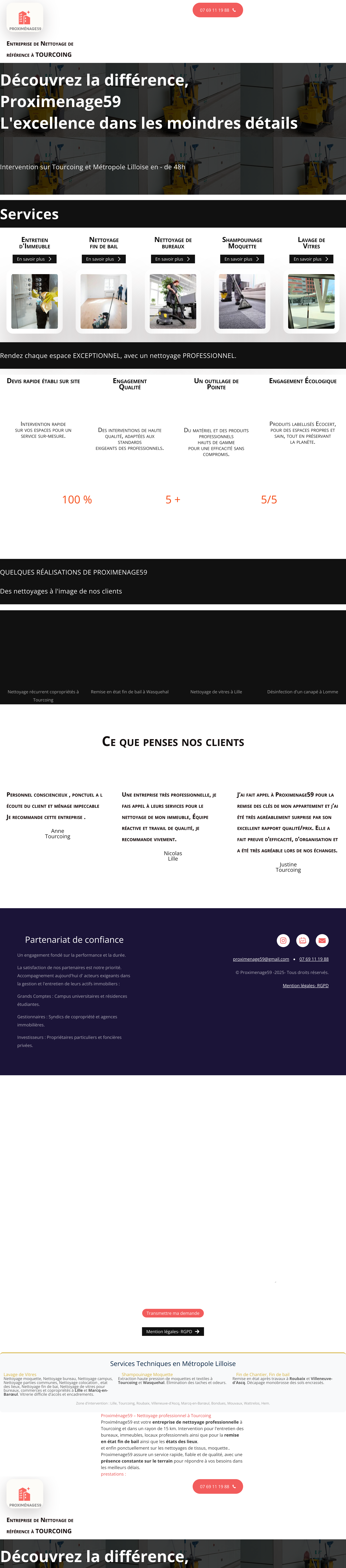 Aperçu du site