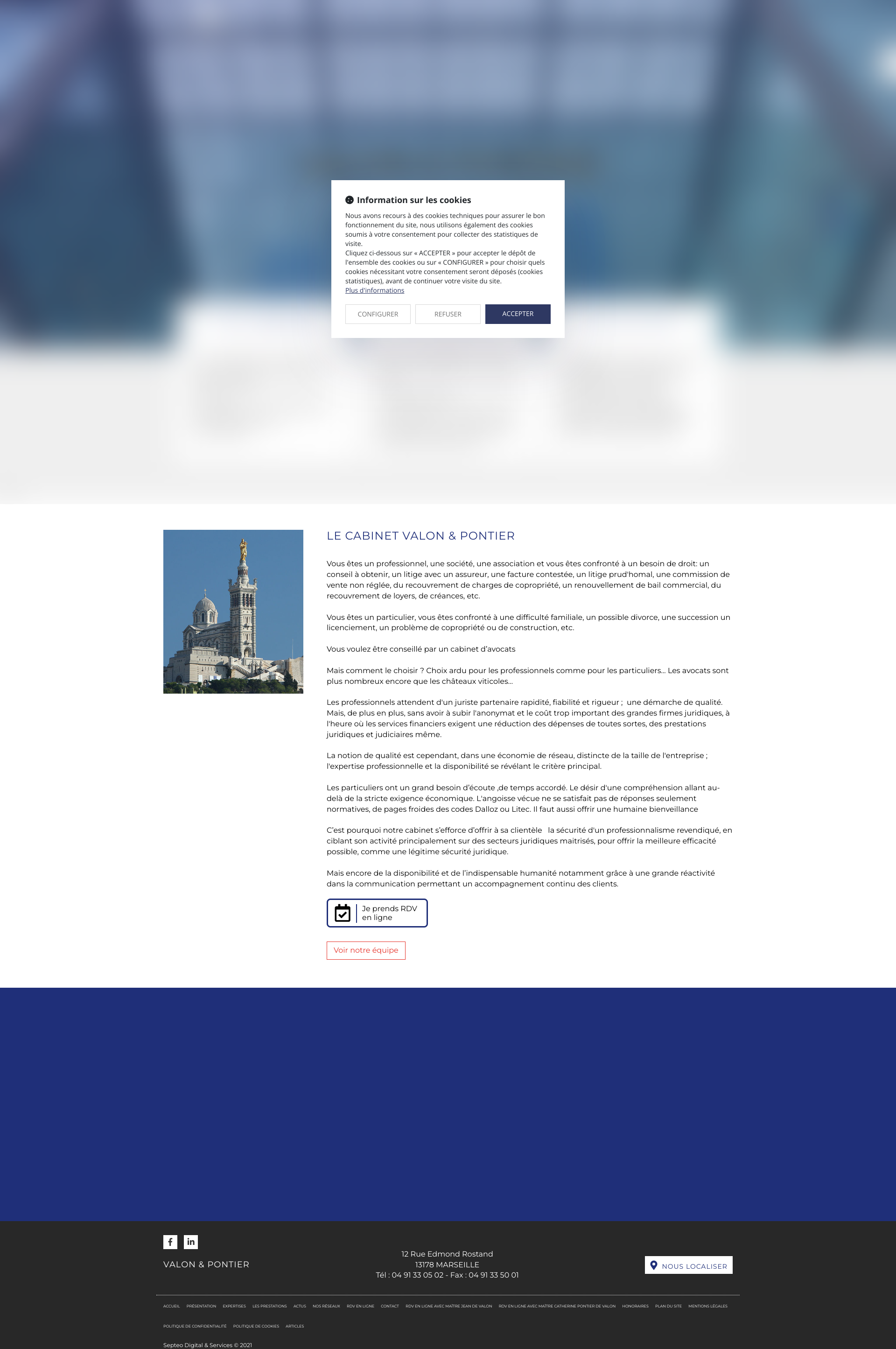 Aperçu du site