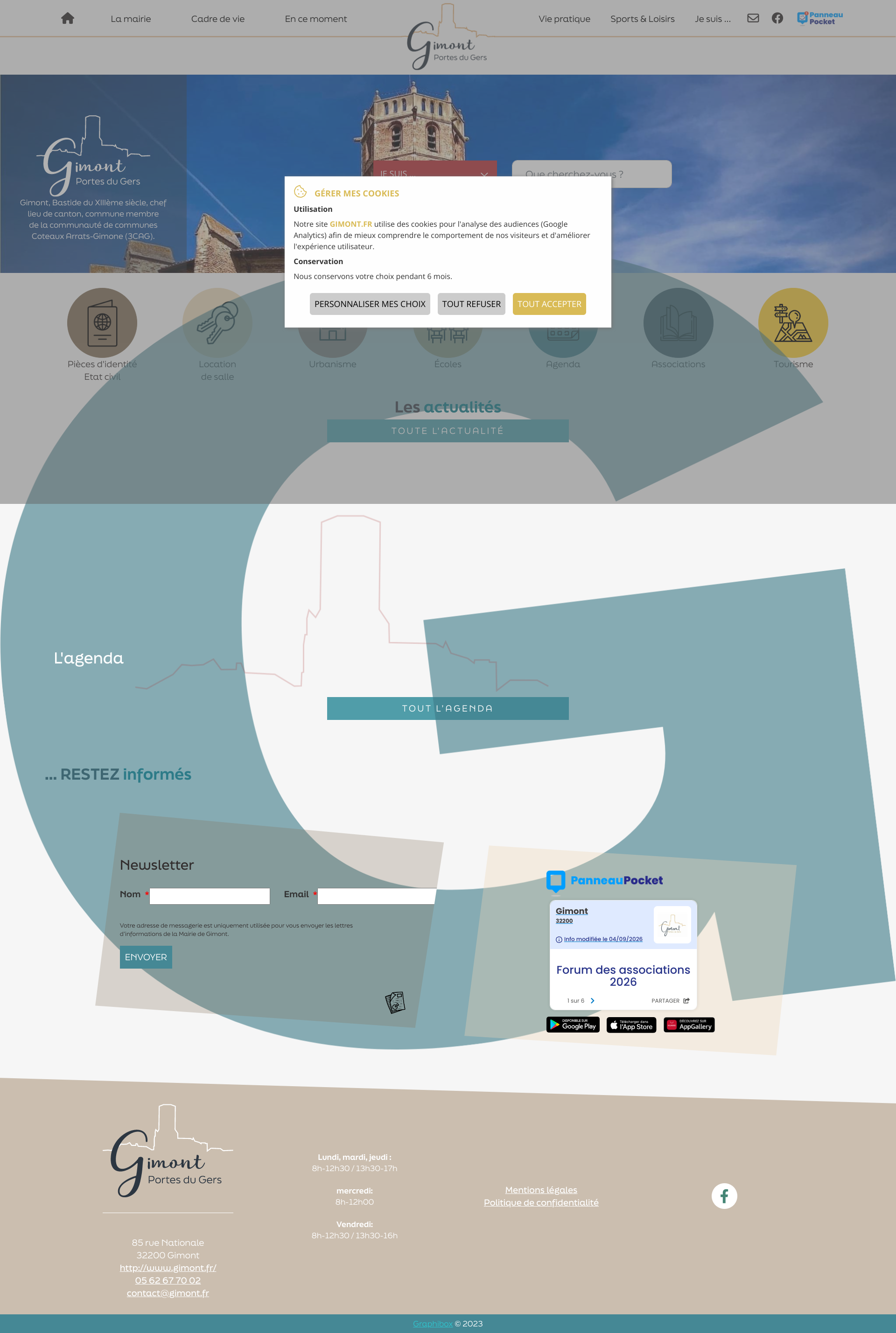 Aperçu du site