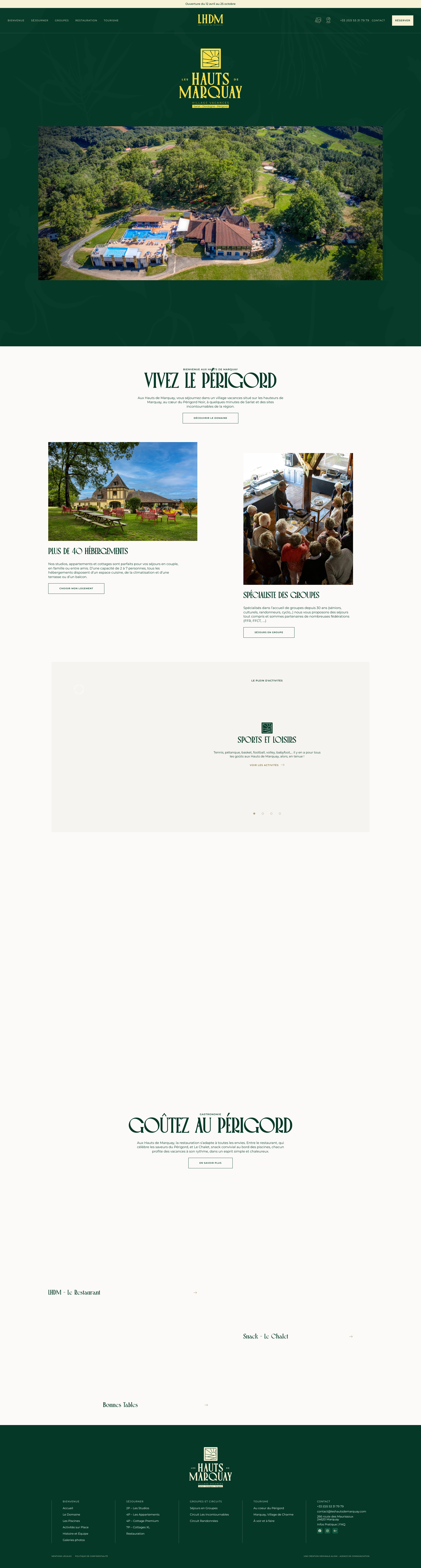 Aperçu du site