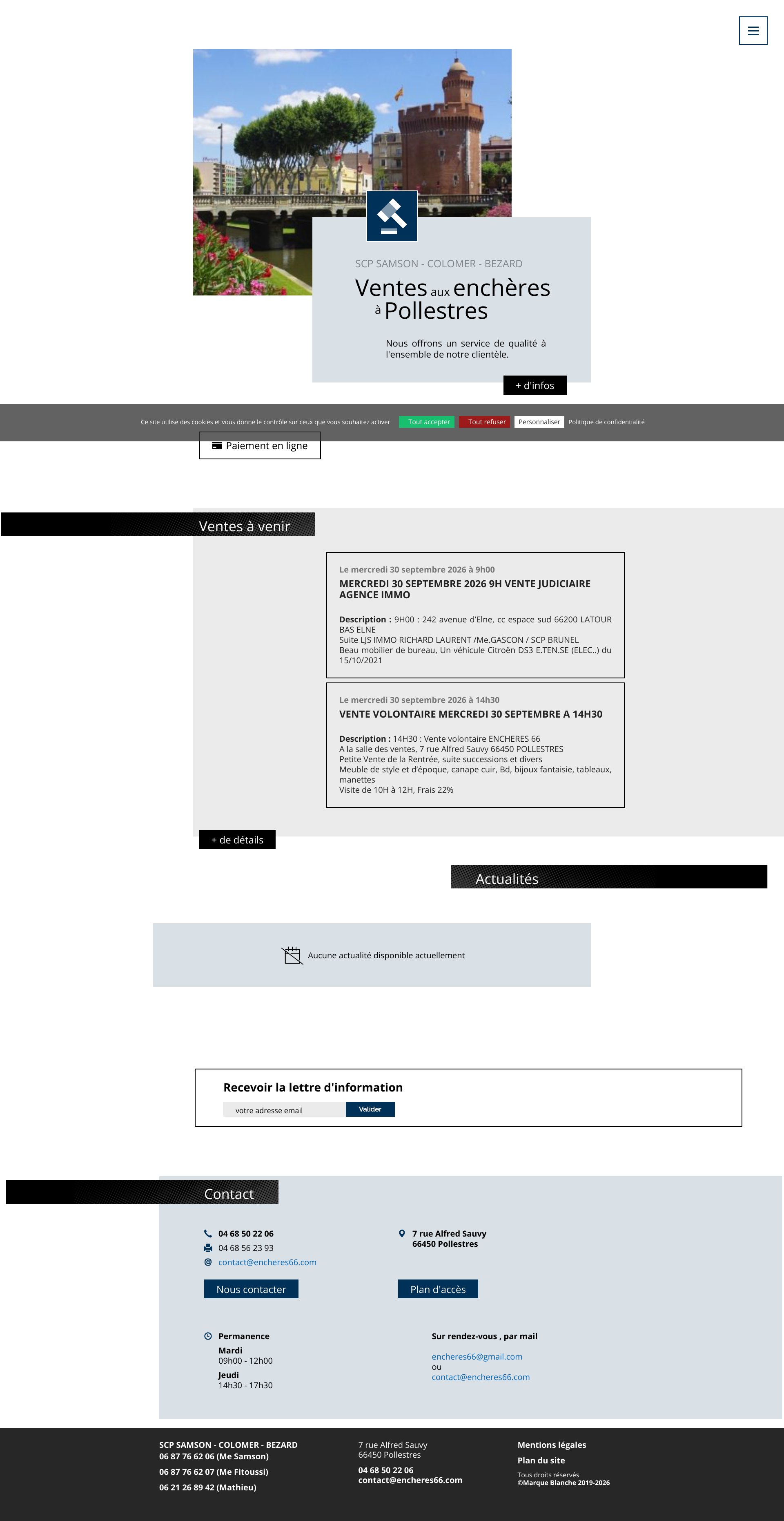 Aperçu du site
