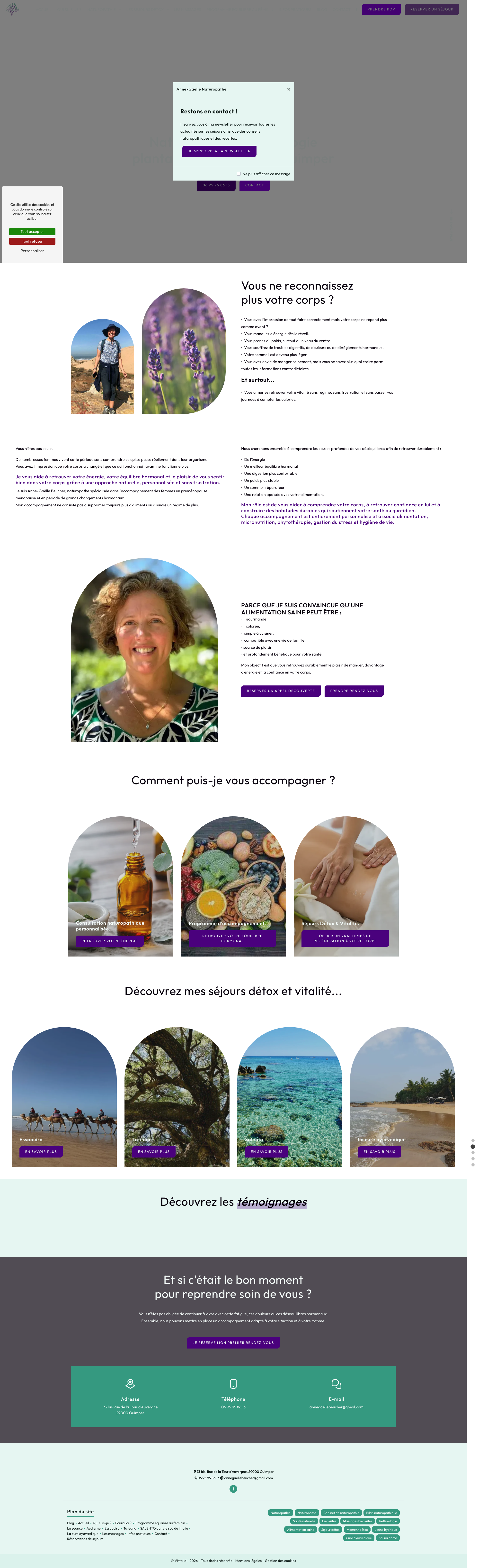 Aperçu du site