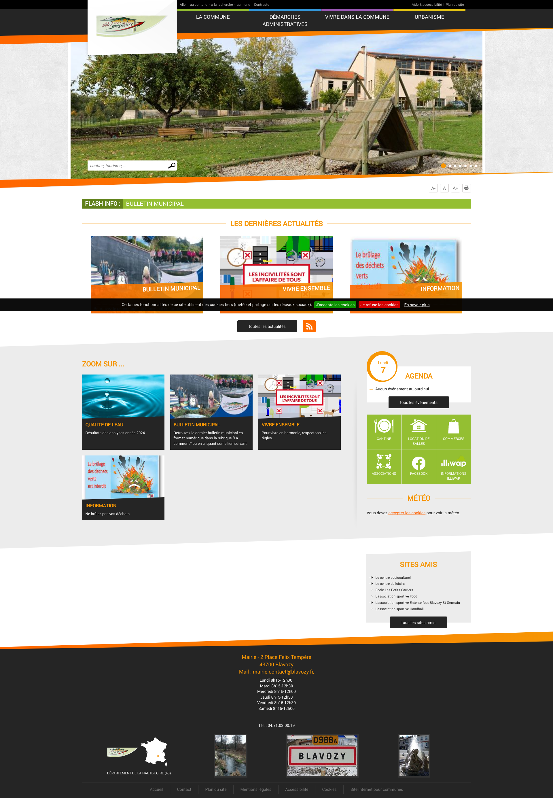 Aperçu du site
