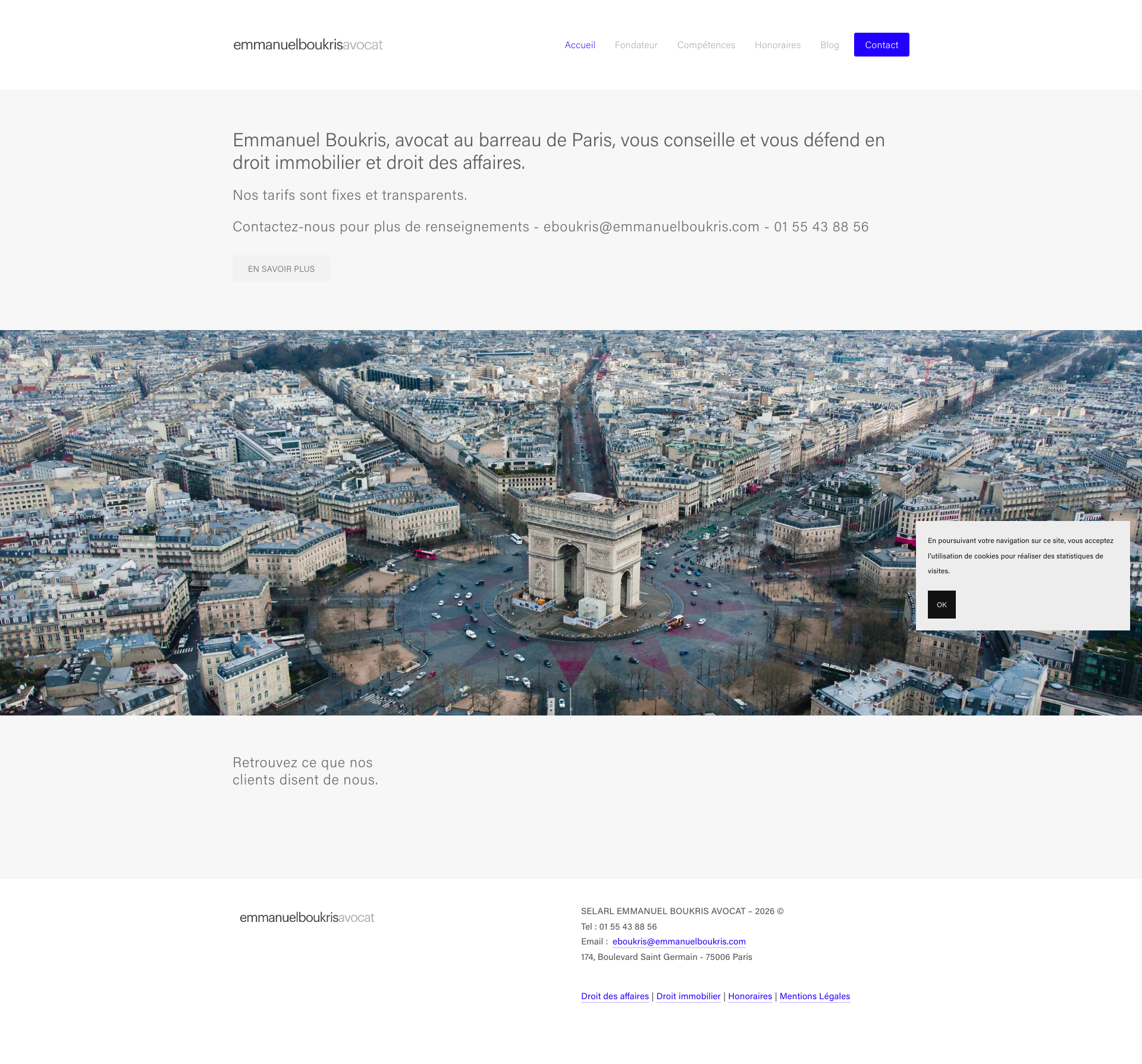 Aperçu du site