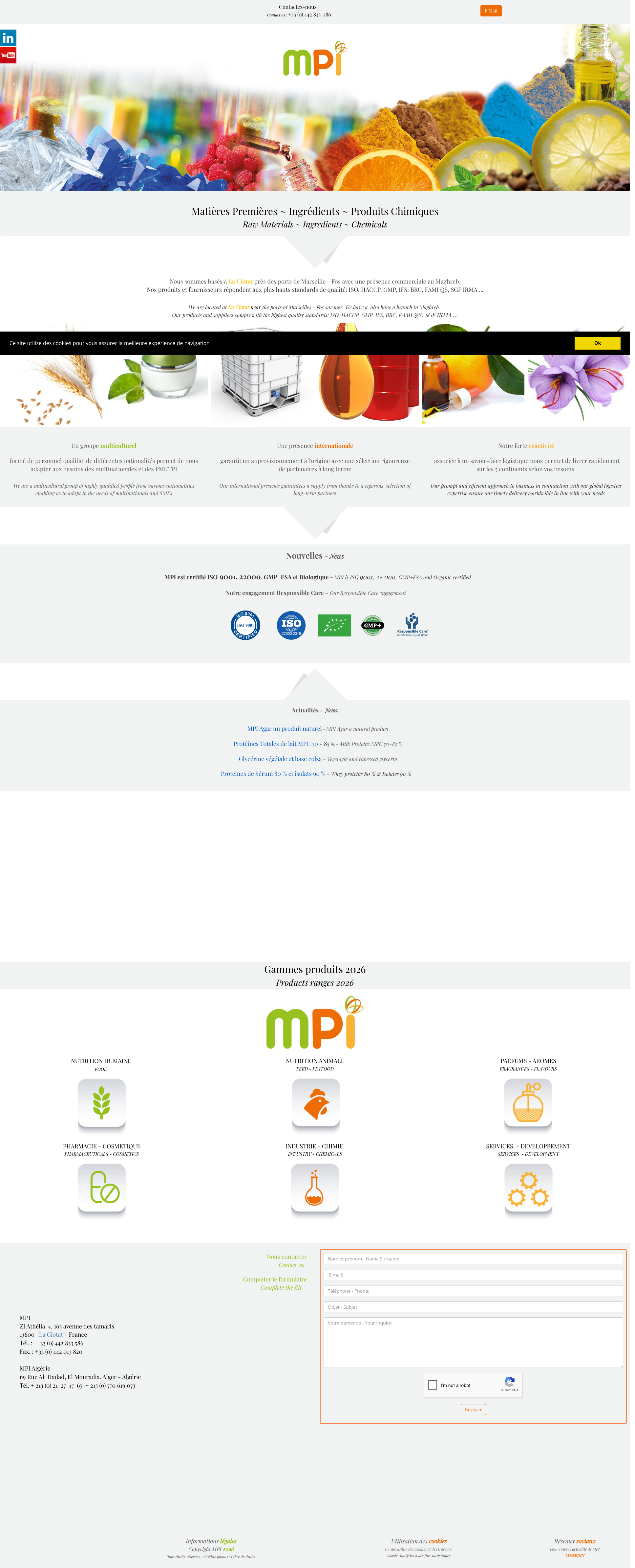 Aperçu du site