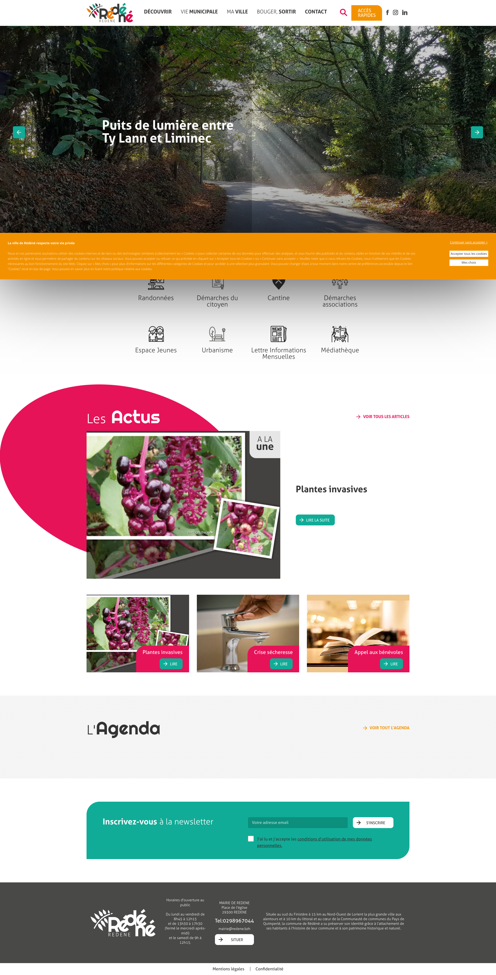 Aperçu du site