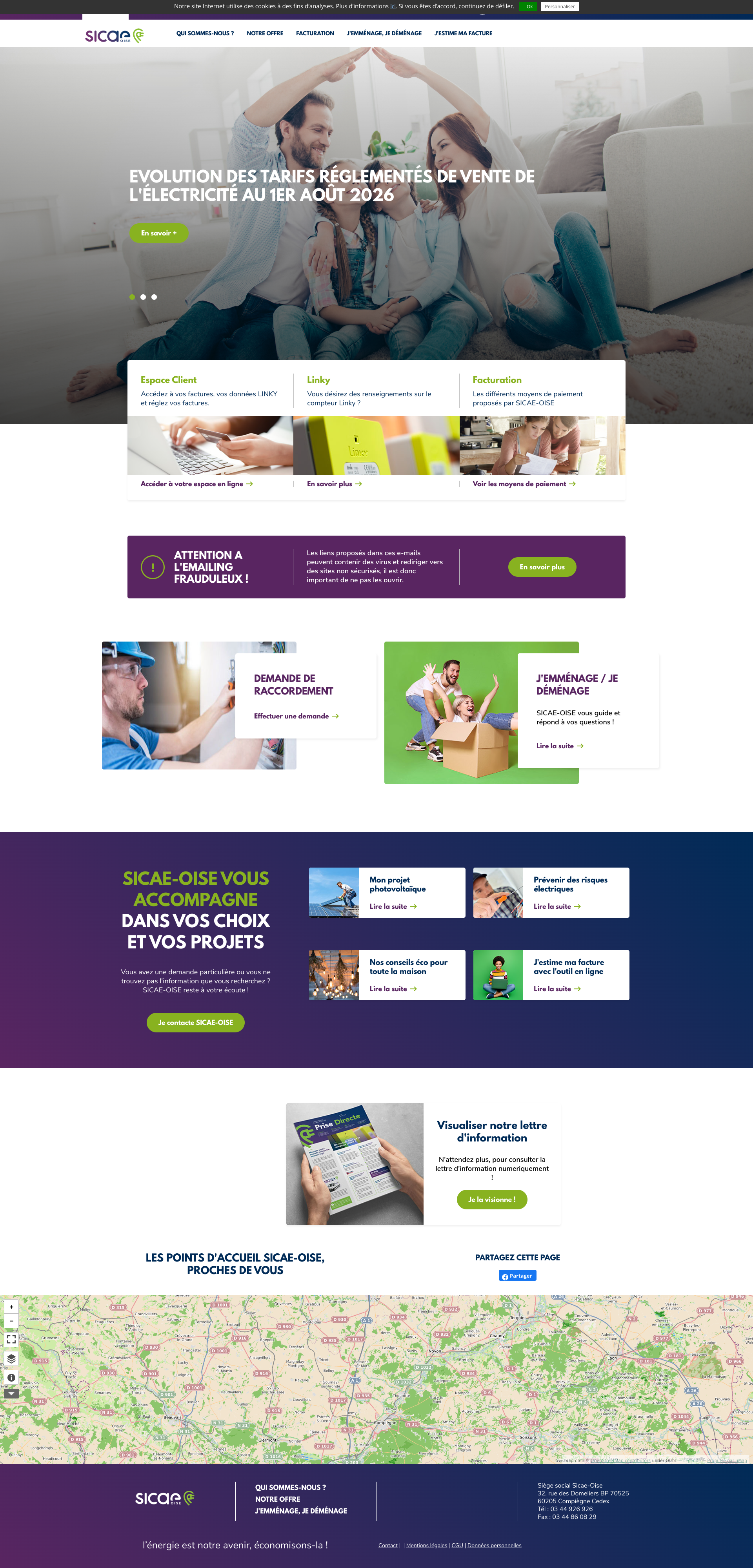 Aperçu du site