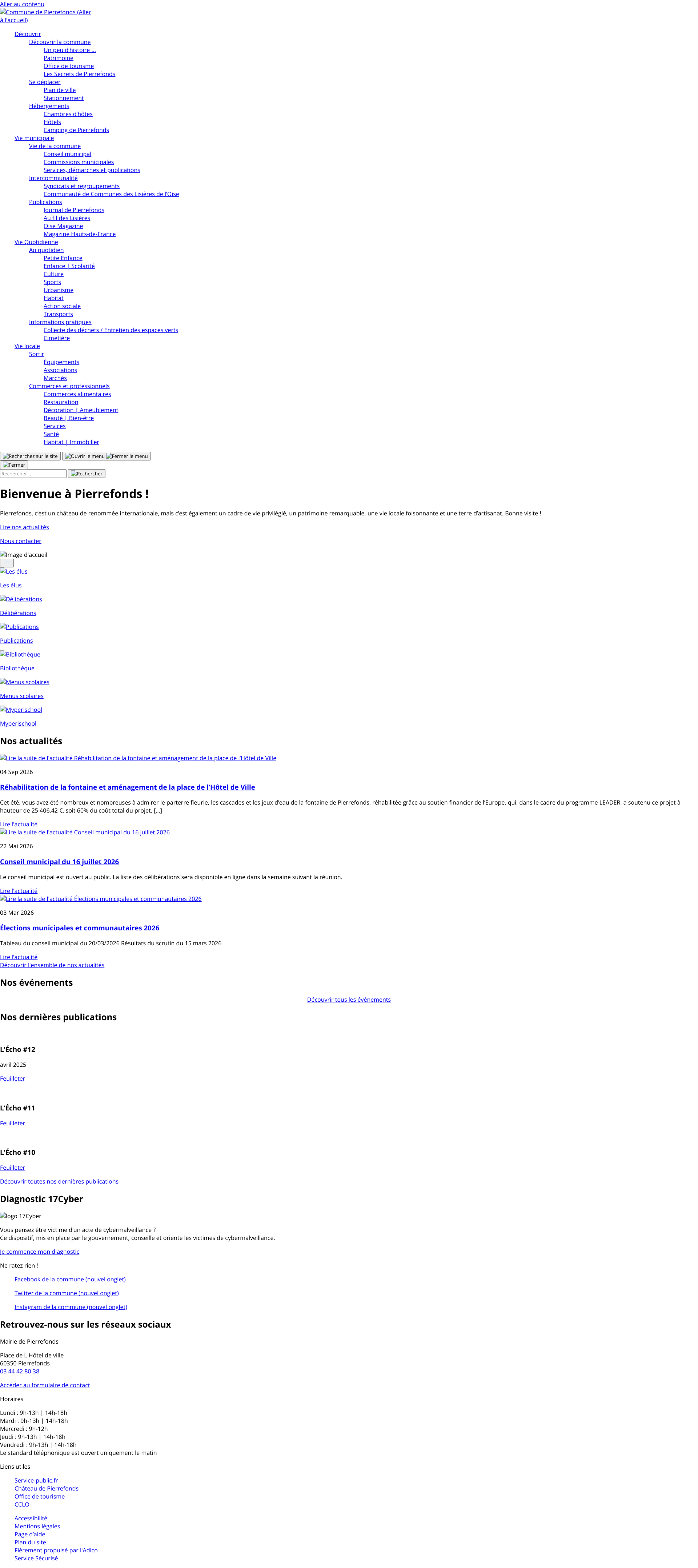 Aperçu du site