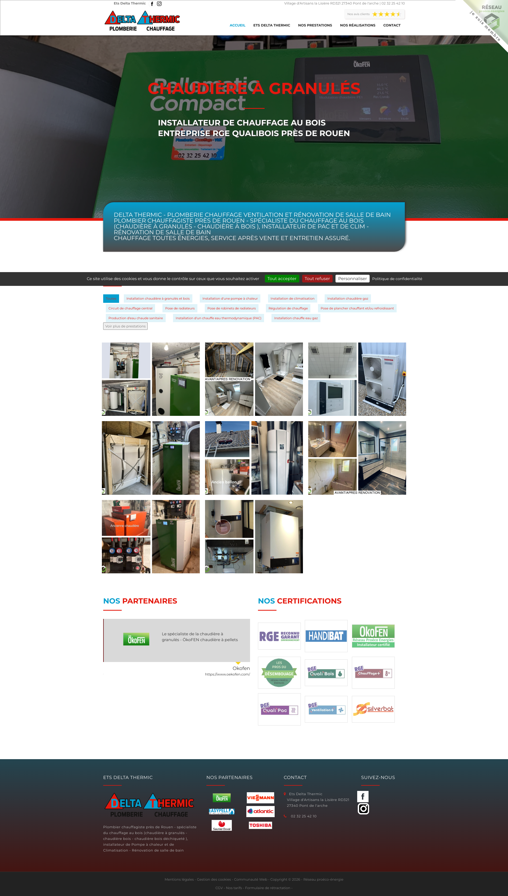 Aperçu du site