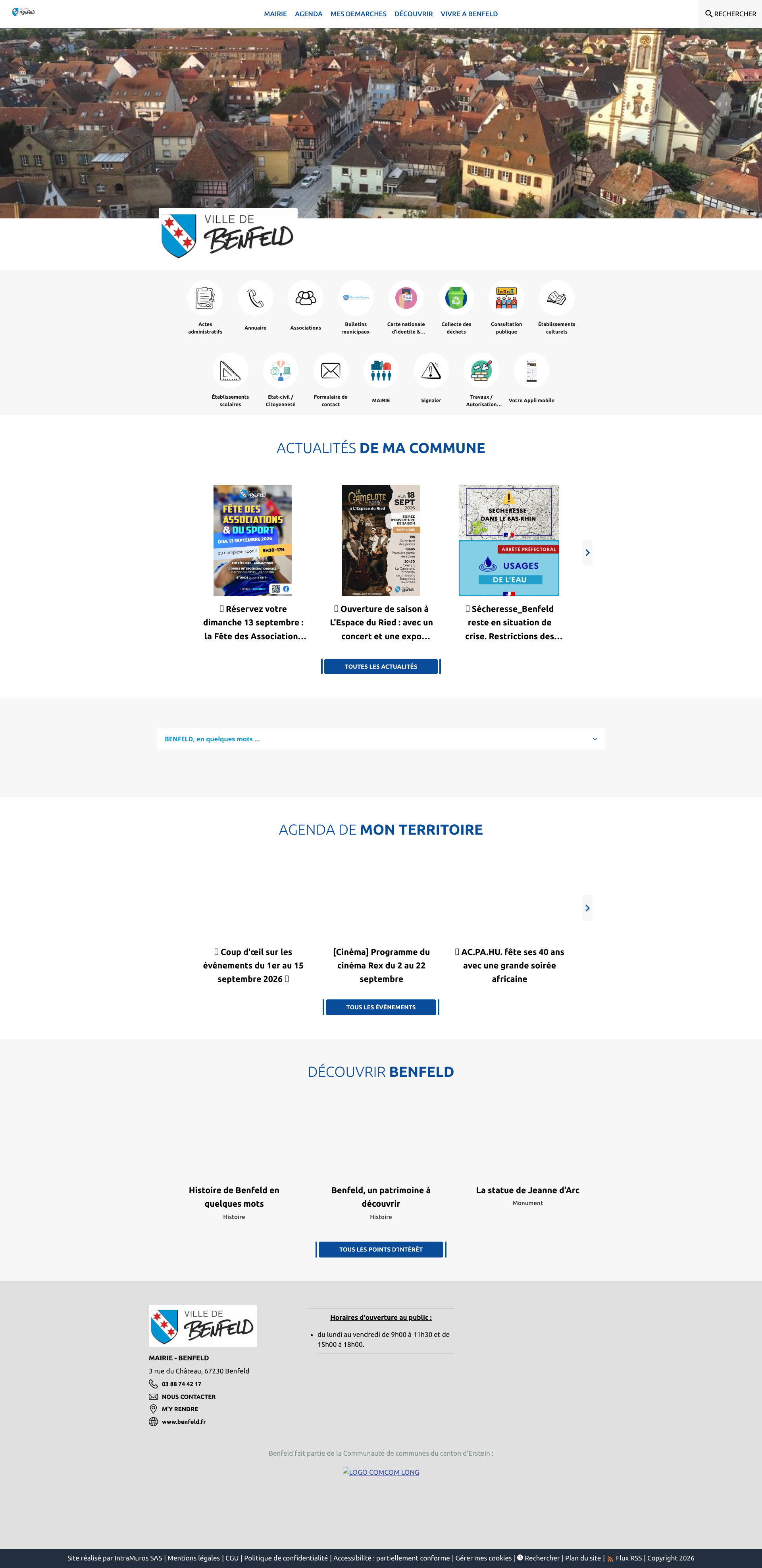 Aperçu du site
