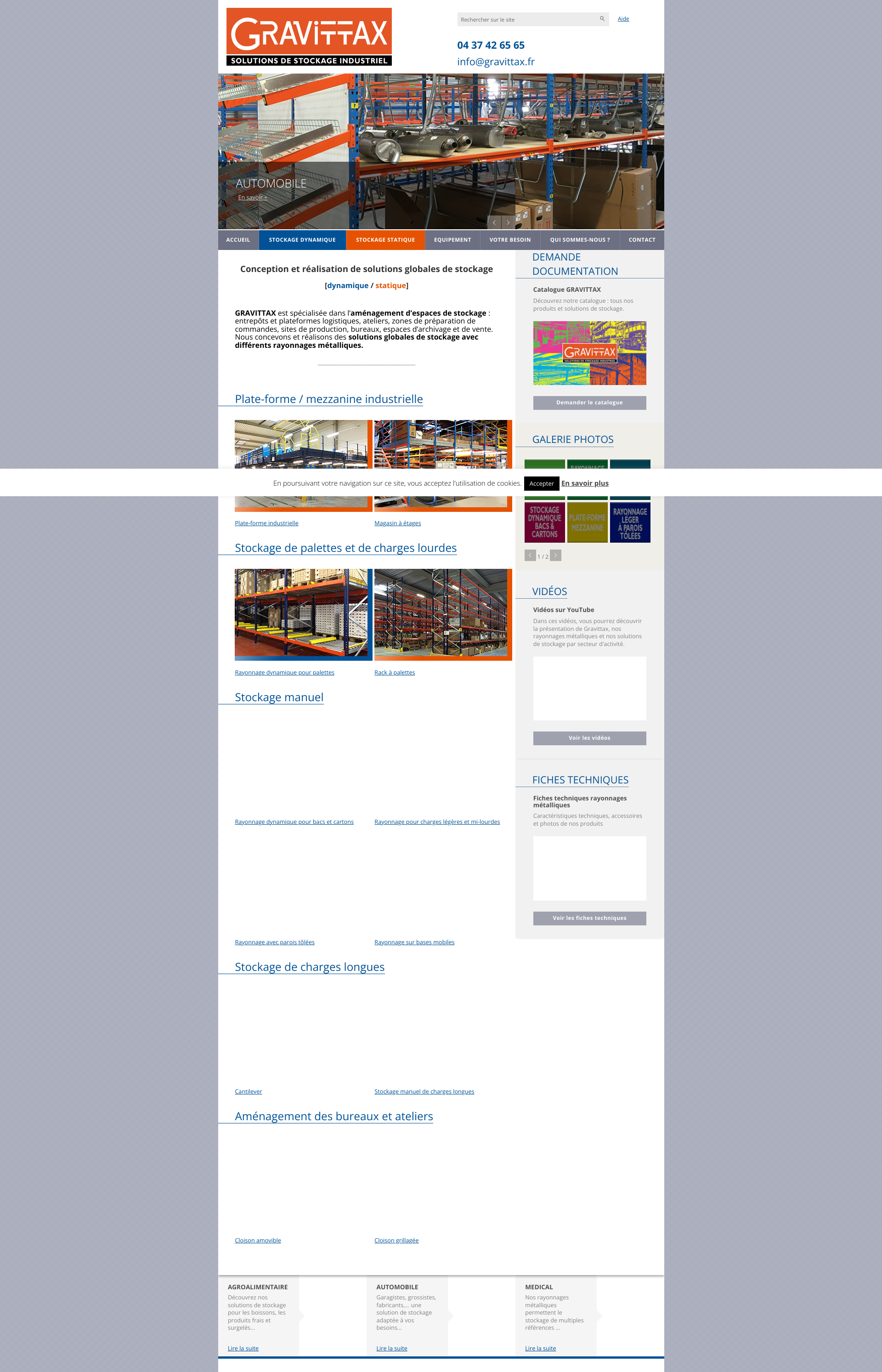 Aperçu du site